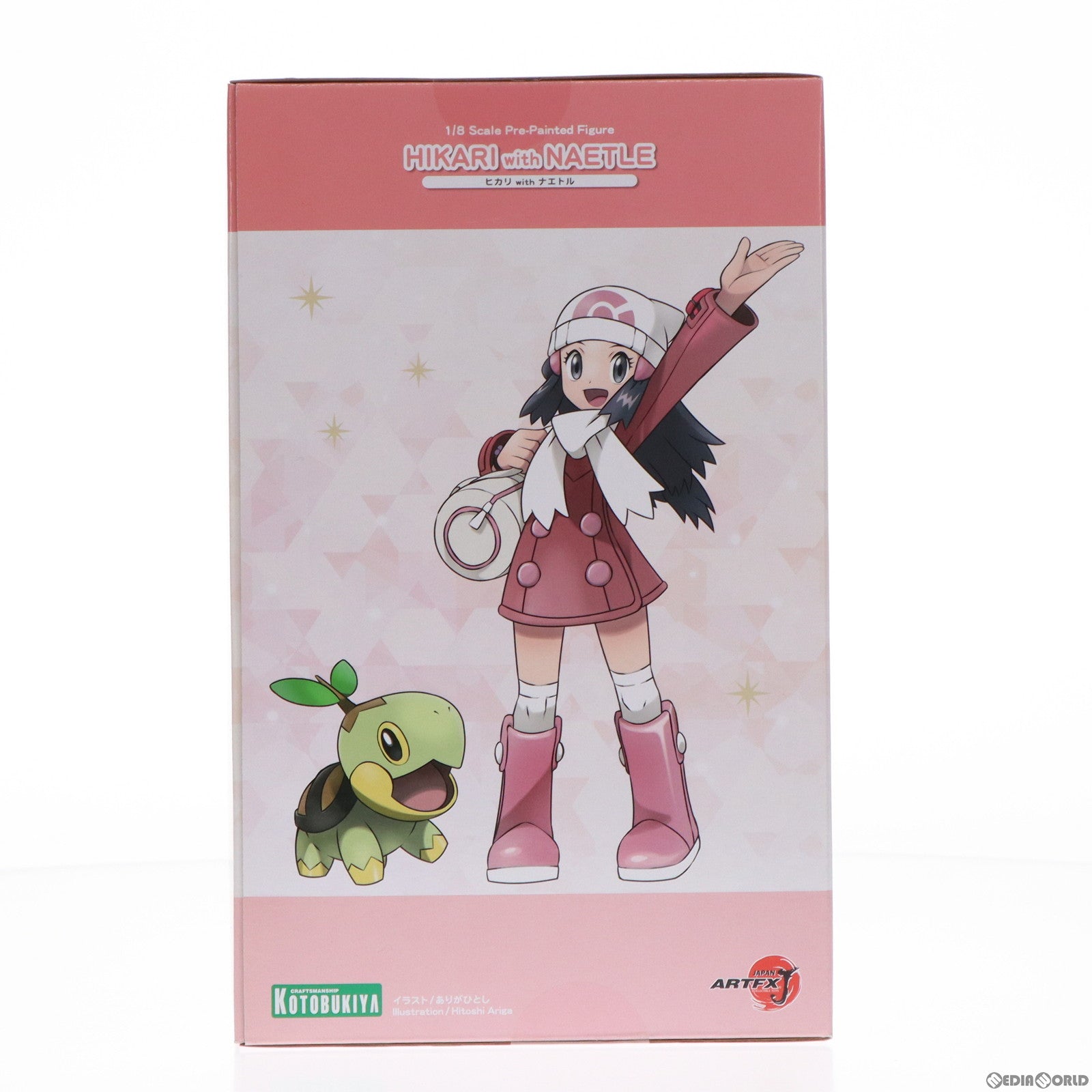 【中古即納】[FIG] ポケモンセンター&コトブキヤショップ限定特典付属 ARTFX J ヒカリ with ナエトル ポケットモンスター 1/8 完成品 フィギュア(PV066) コトブキヤ(20231227)