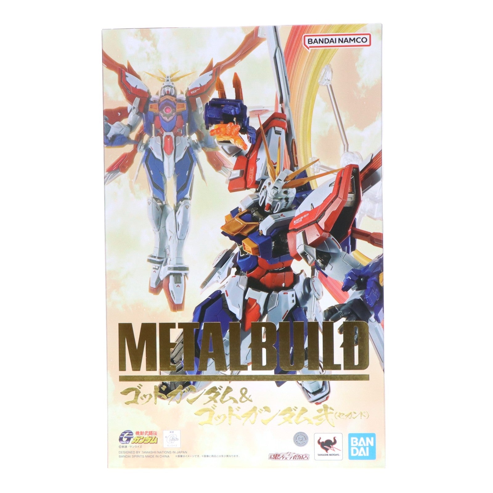 【中古即納】[FIG] 初期不良対応済み 魂ウェブ商店限定 METAL BUILD ゴッドガンダム&ゴッドガンダム弐(セカンド) 機動武闘伝Gガンダム 完成品 可動フィギュア バンダイスピリッツ(20250825)