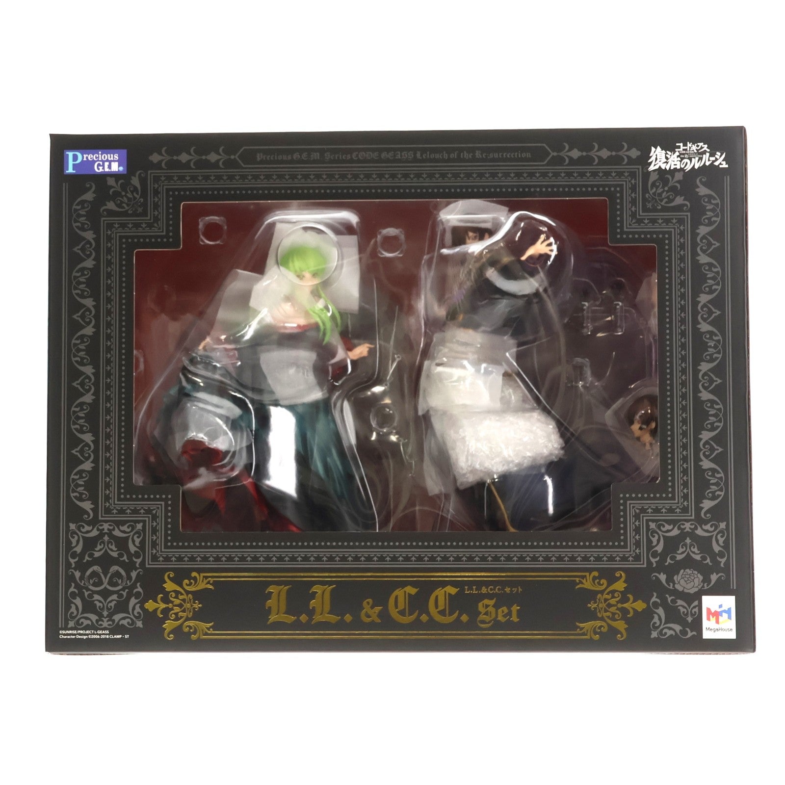 【中古即納】[FIG] 特典設定資料紙2枚付属 Precious G.E.M.シリーズ L.L.&C.C.セット(エルツー&シーツーセット) コードギアス 復活のルルーシュ 完成品 フィギュア 一部店舗&オンラインショップ限定 メガハウス(20200731)