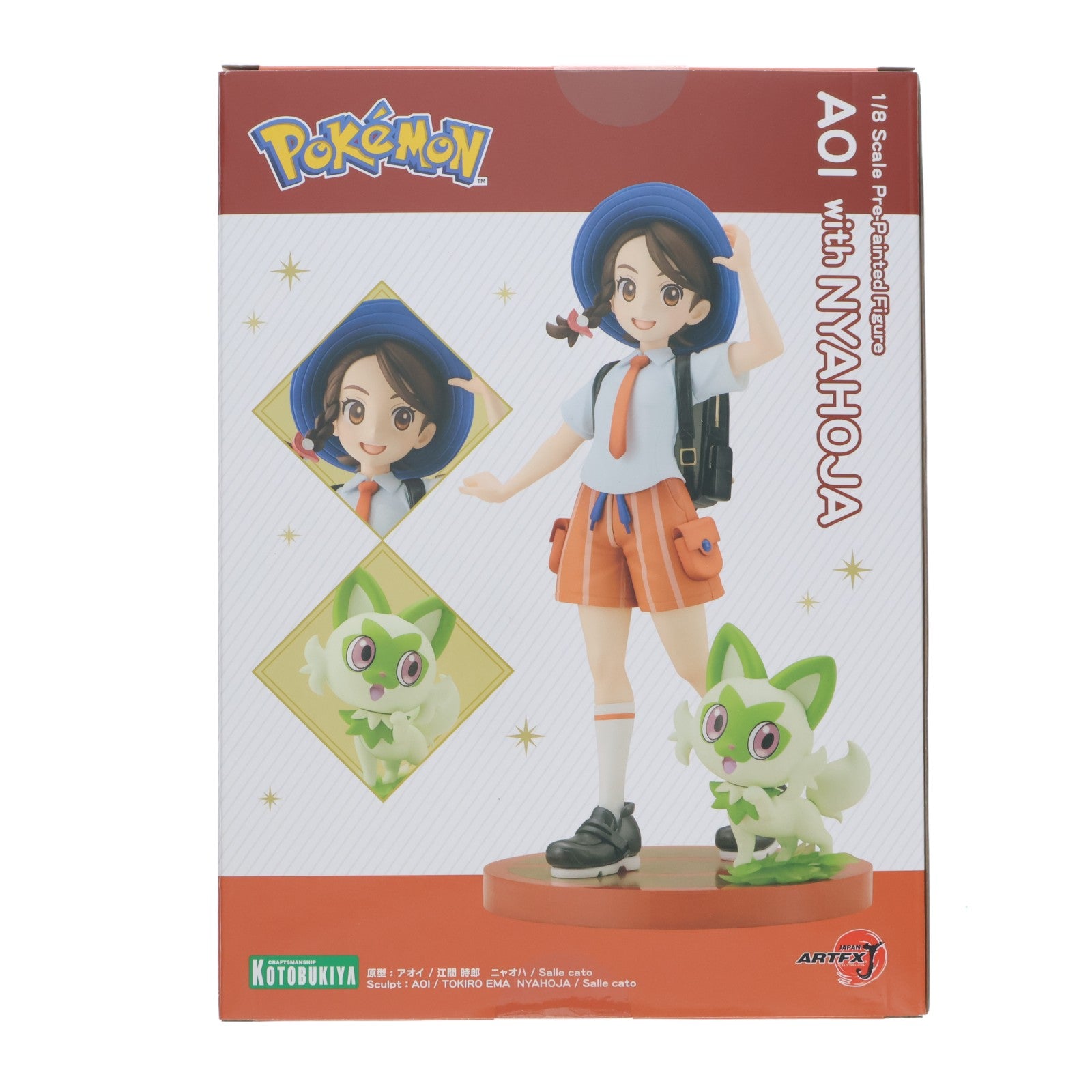 【中古即納】[FIG] ARTFX J アオイ with ニャオハ ポケットモンスター スカーレット・バイオレット 1/8 完成品 フィギュア(PV141) コトブキヤ(20240731)