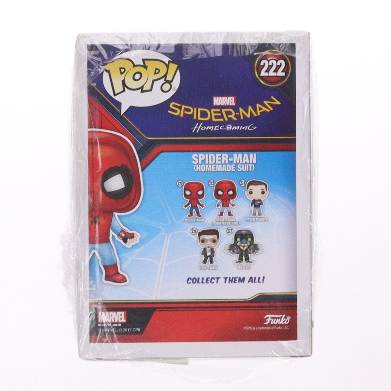 【中古即納】[FIG] POP! Marvel Series #222 スパイダーマン(ホームメイド・スーツ版) スパイダーマン:ホームカミング 完成品 フィギュア FUNKO(ファンコ)(20170501)
