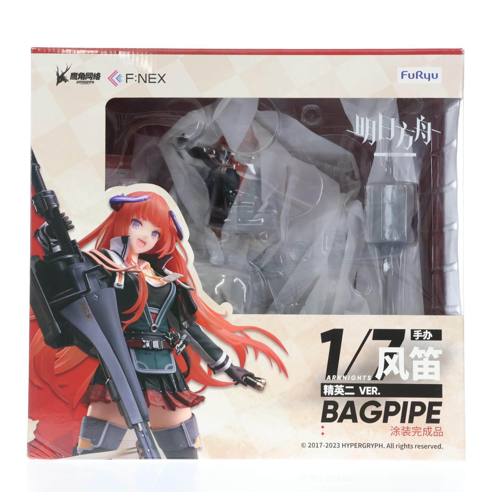 【中古即納】[FIG] アクリルキーホルダー付属 F:NEX限定 バグパイプ 昇進段階二 VER. アークナイツ 1/7 完成品 フィギュア(AMU-FNX751) フリュー(20231230)