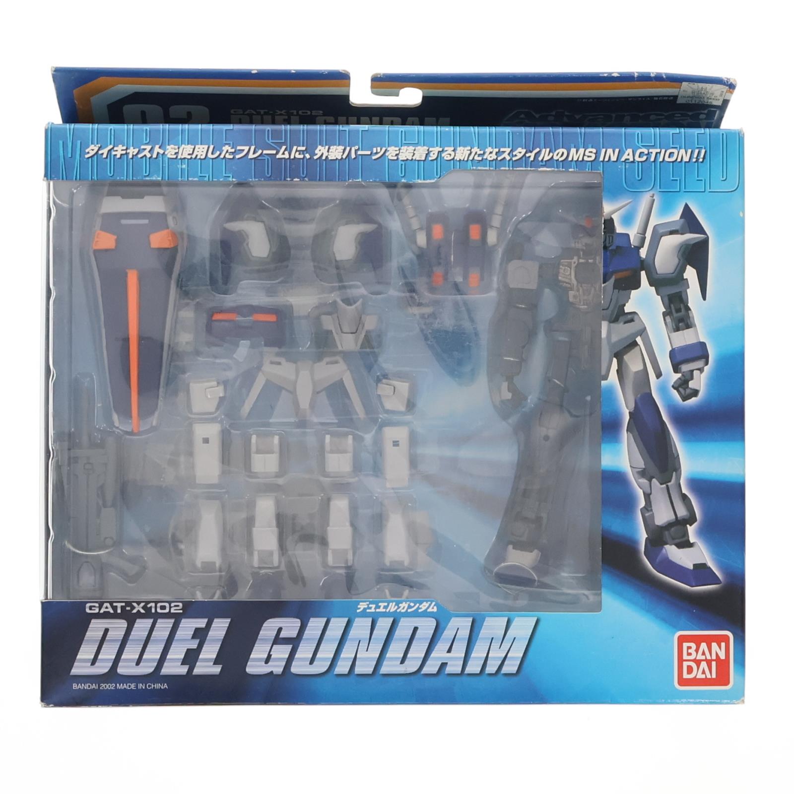 【中古即納】[FIG] Advanced MS IN ACTION!!(アドバンスド・モビルスーツ・イン・アクション) GAT-X102 デュエルガンダム 機動戦士ガンダムSEED(シード) 完成品 可動フィギュア バンダイ(20021231)