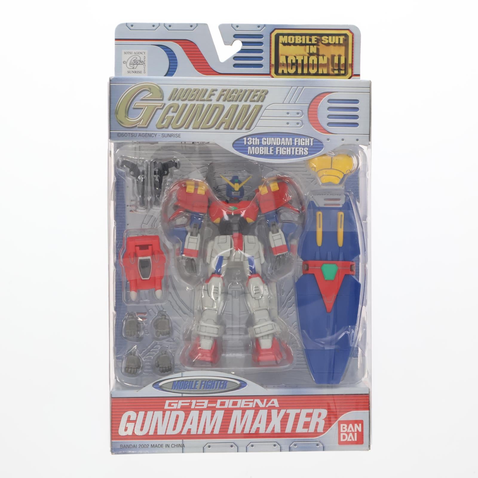 【中古即納】[FIG] MS IN ACTION!!(モビルスーツ・イン・アクション) GF13-006NA ガンダムマックスター 機動武闘伝Gガンダム 完成品 可動フィギュア バンダイ(20020731)