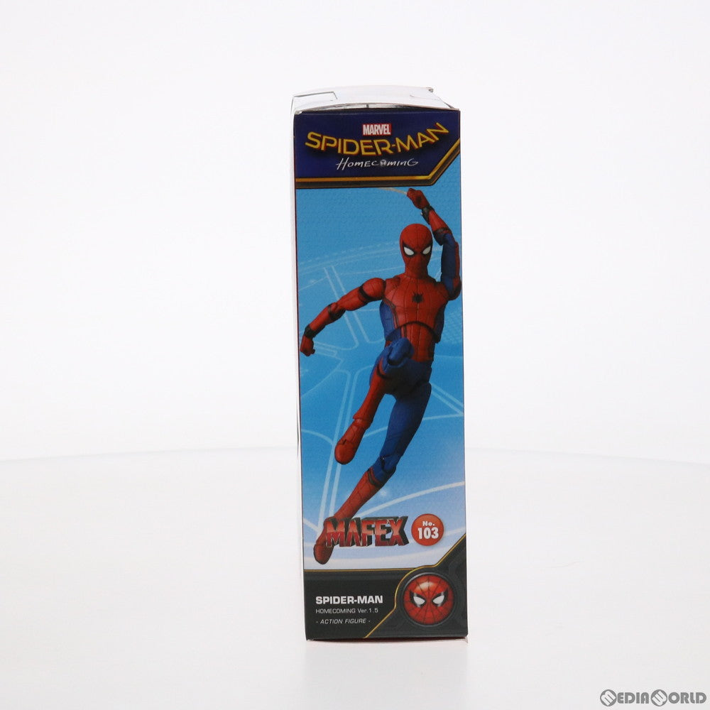 【中古即納】[FIG] マフェックス No.103 MAFEX SPIDER-MAN(HOMECOMMING Ver.1.5) スパイダーマン:ホームカミング 完成品 可動フィギュア メディコム・トイ(20200202)