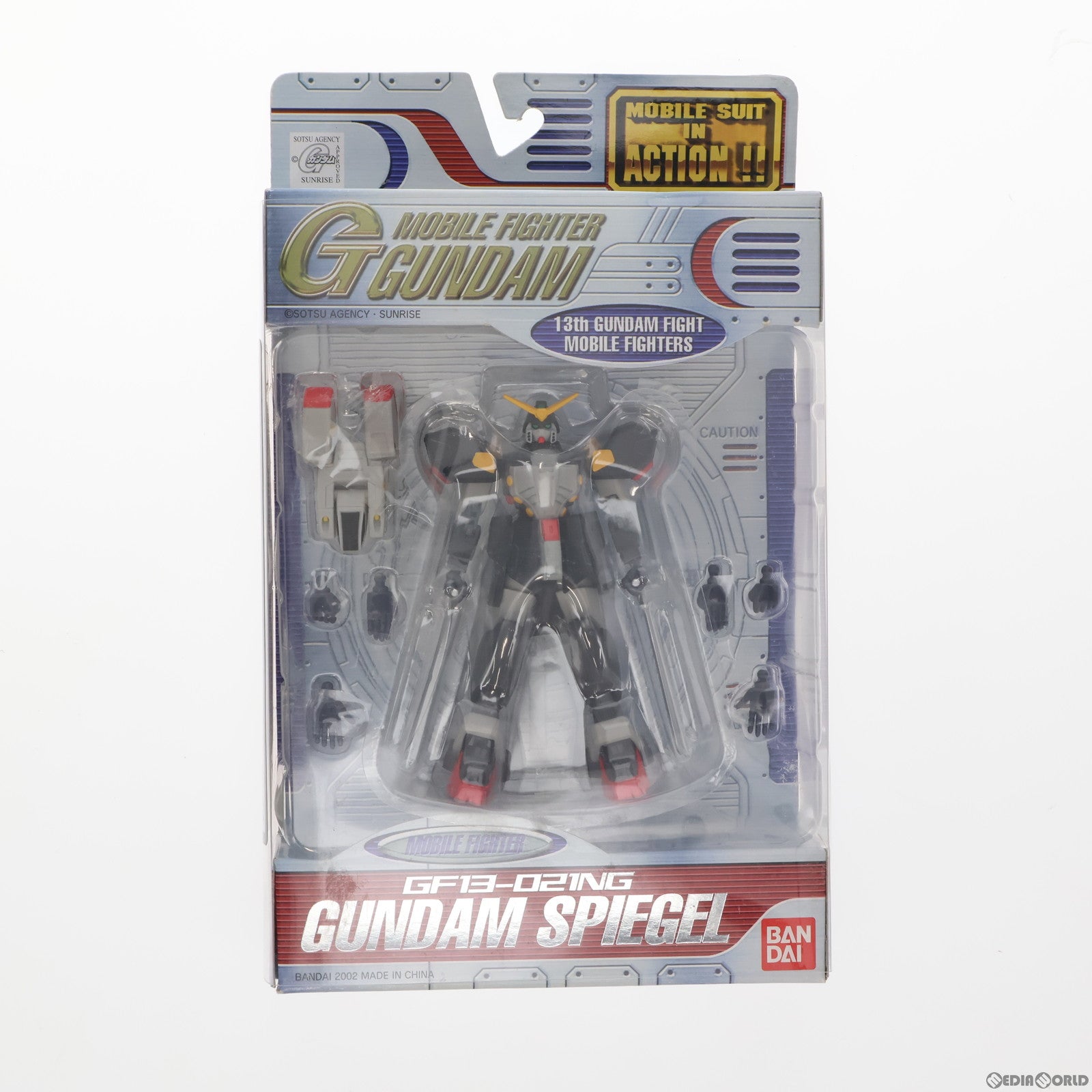 【中古即納】[FIG] MS IN ACTION!!(モビルスーツ・イン・アクション) GF13-021NG ガンダムシュピーゲル 機動武闘伝Gガンダム 完成品 可動フィギュア バンダイ(20020831)