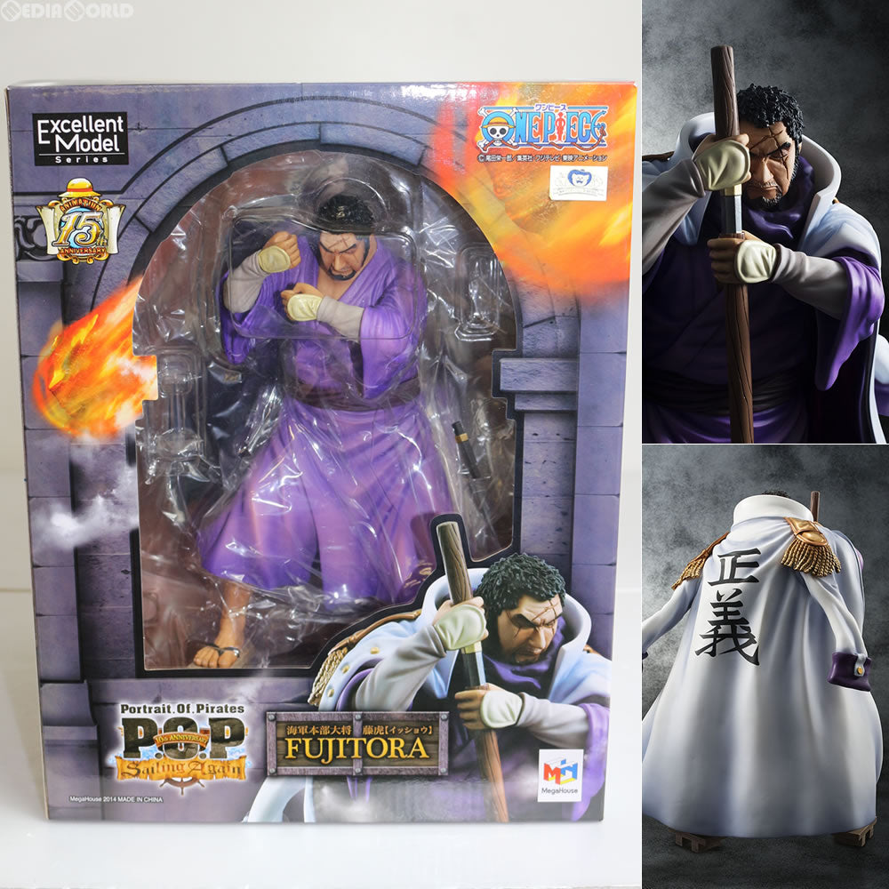 【中古即納】[FIG] Portrait.Of.Pirates P.O.P Sailing Again 海軍本部大将 藤虎【イッショウ】 ONE PIECE(ワンピース) 1/8 完成品 フィギュア メガハウス(20141129)