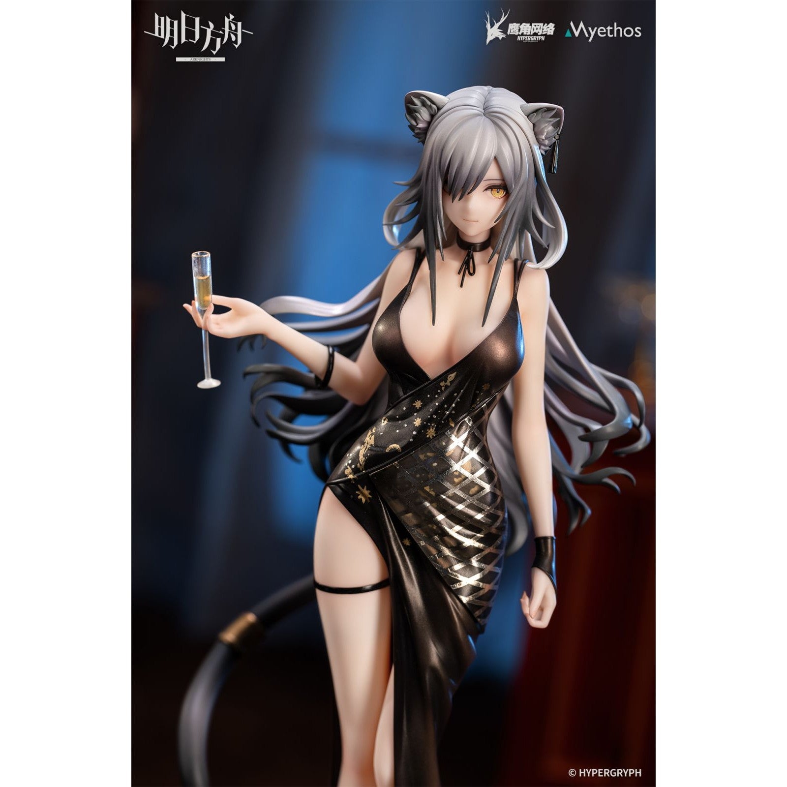 【中古即納】[FIG] アクリルキーチャーム付属 シュヴァルツ ドレス Ver. アークナイツ 1/7 完成品 フィギュア Myethos(ミートス)(20251211)