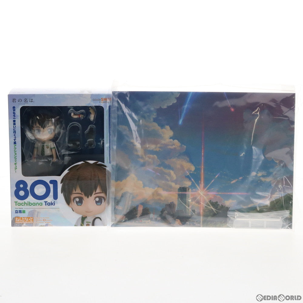 【中古即納】[FIG] GOODSMILE ONLINE SHOP限定特典付属 ねんどろいど 801 立花瀧(たちばなたき) 君の名は。 完成品 可動フィギュア グッドスマイルカンパニー(20190728)