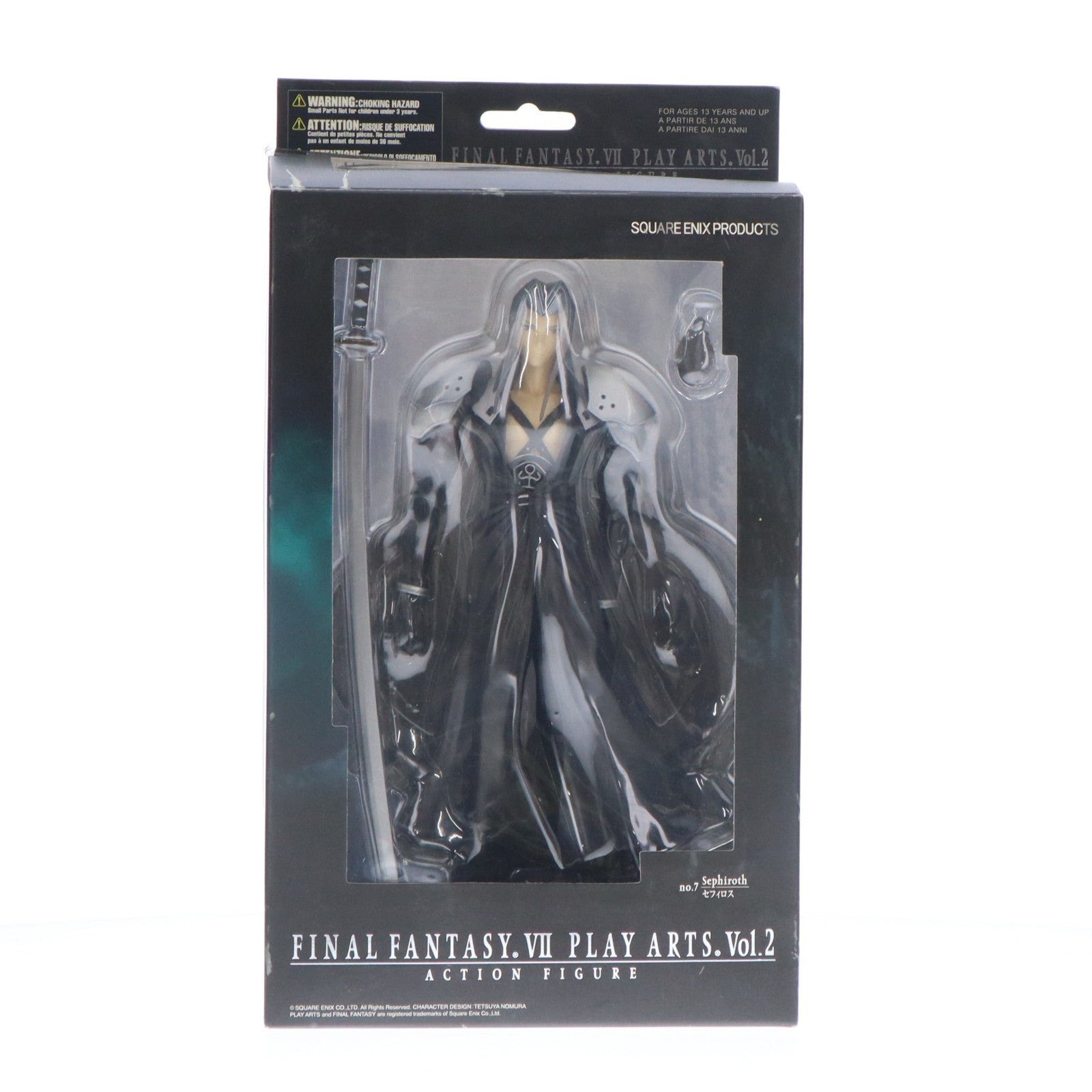 【中古即納】[FIG] PLAY ARTS(プレイアーツ) Vol.2 セフィロス FINAL FANTASY VII(ファイナルファンタジー7) 完成品 可動フィギュア スクウェア・エニックス(20080611)