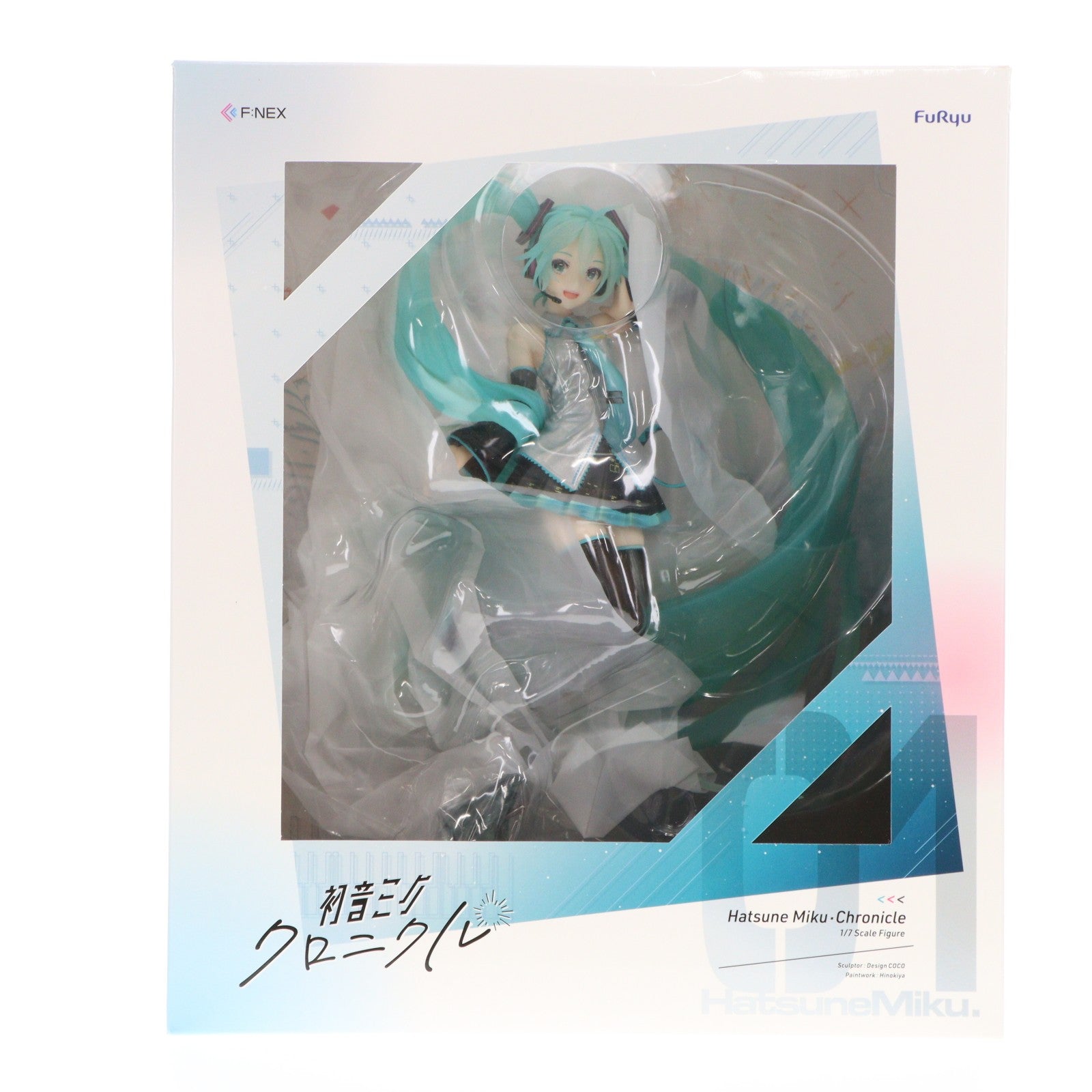 【中古即納】[FIG] F:NEX限定 初音ミク・クロニクル キャラクター・ボーカル・シリーズ01 初音ミク 1/7 完成品 フィギュア(AMU-FNX290) フリュー(20220831)
