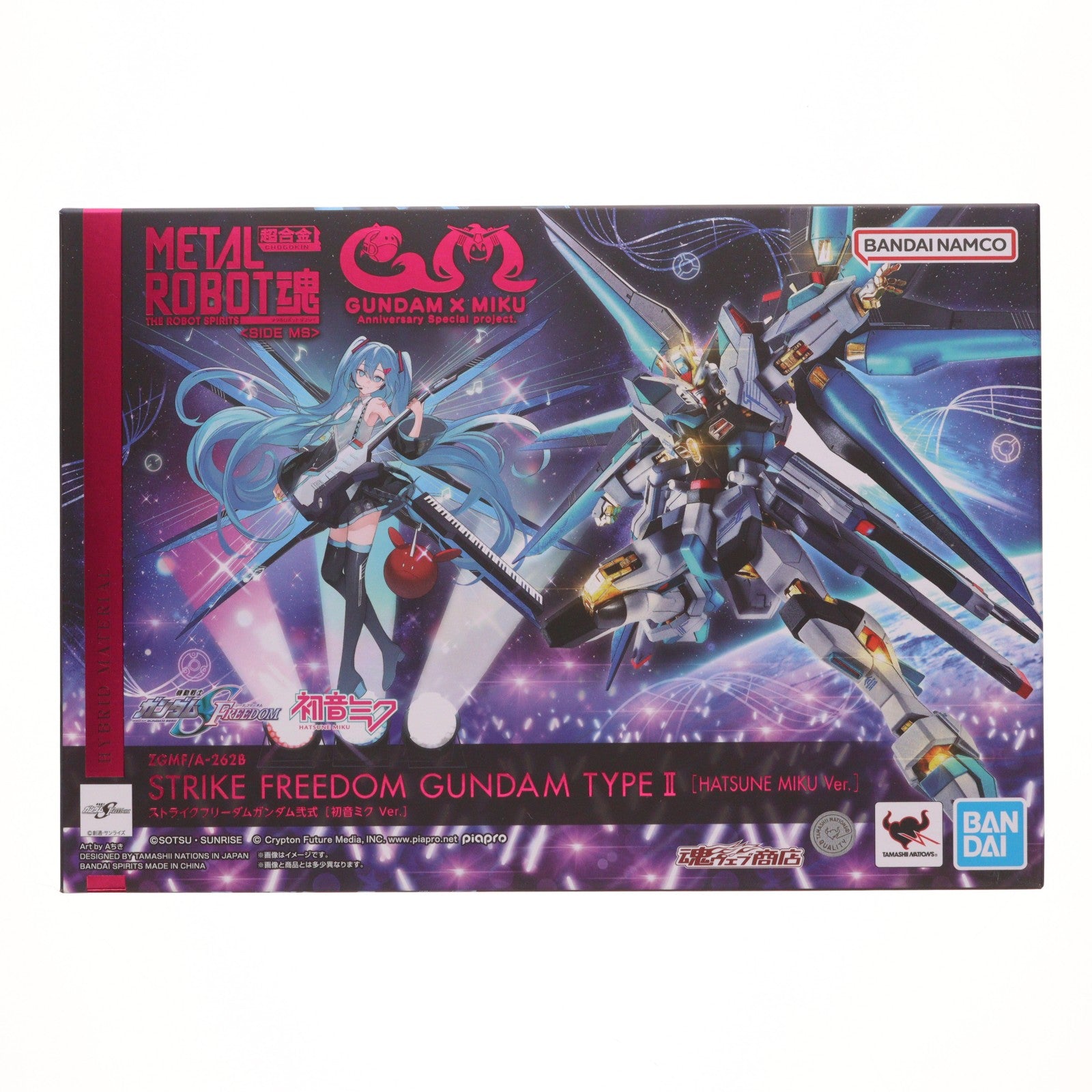 【中古即納】[FIG] アクリルスタンド無し 魂ウェブ商店限定 METAL ROBOT魂(SIDE MS) ストライクフリーダムガンダム弐式[初音ミク Ver.] 機動戦士ガンダムSEED FREEDOM(シード フリーダム) 完成品 可動フィギュア バンダイスピリッツ(20251017)