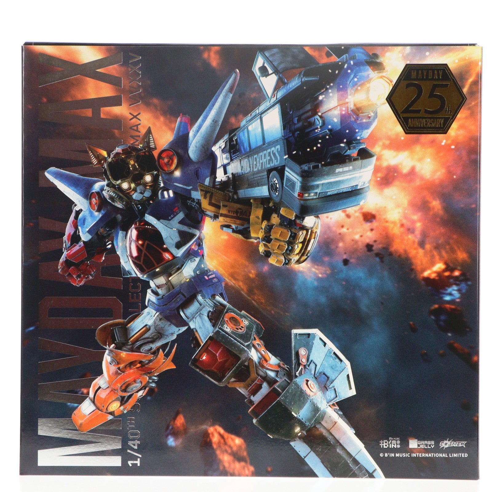 【中古即納】[FIG] マイルストン流通限定 B'IN MUSIC MAYDAY MAX(メーデーマックス) BATTLE DAMAGE EDITION(バトルダメージエディション) 1/40 完成品 合金可動フィギュア B'IN MUSIC(20251031)
