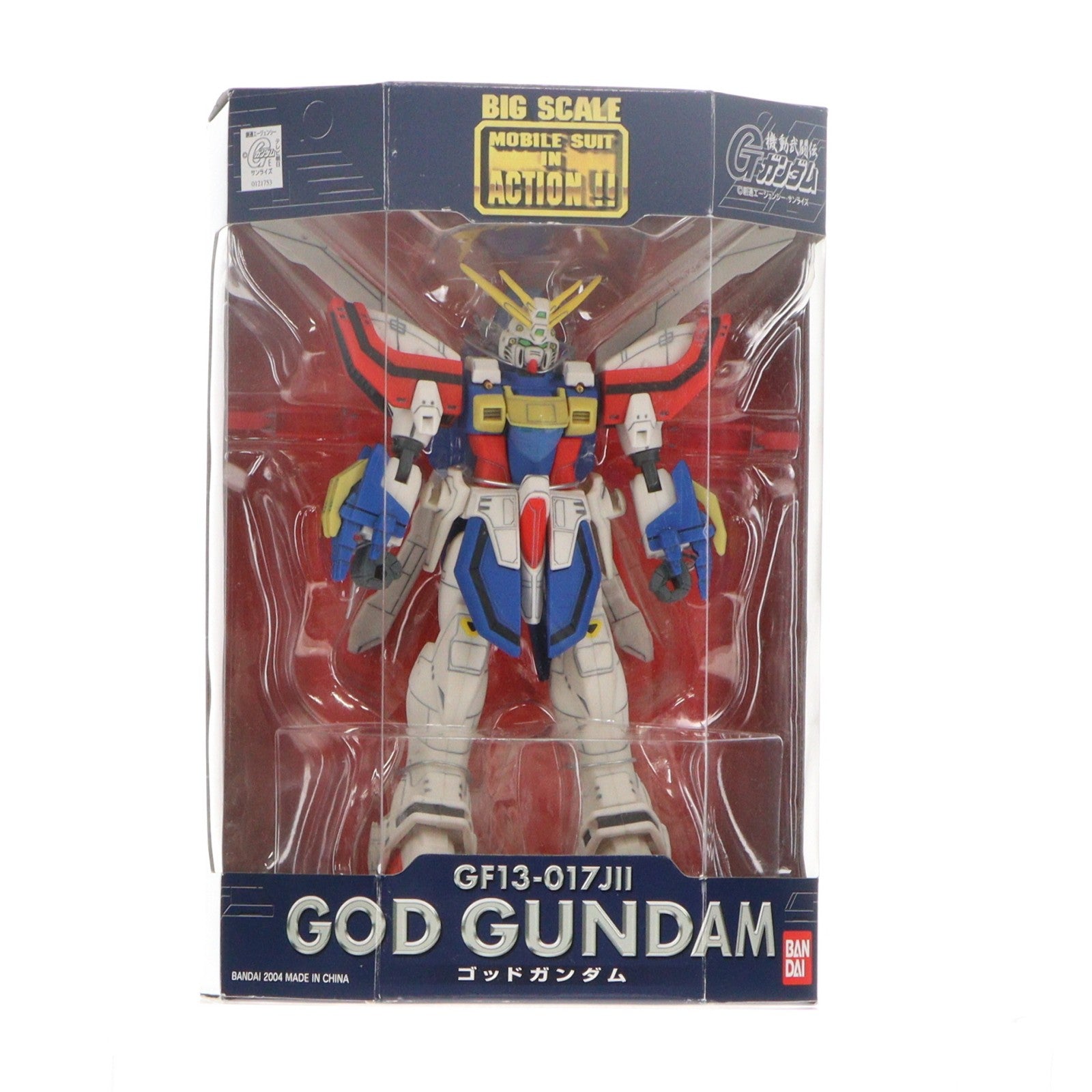 【中古即納】[FIG] BIG SCALE MS IN ACTION!!(モビルスーツ・イン・アクション) GF13-017NJII ゴッドガンダム 機動武闘伝Gガンダム 完成品 可動フィギュア バンダイ(20040320)