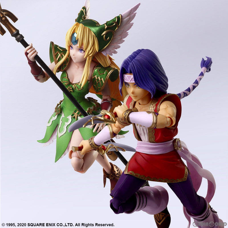 【中古即納】[FIG] BRING ARTS(ブリングアーツ) ホークアイ&リース 聖剣伝説3 TRIALS of MANA(トライアルズ オブ マナ) 完成品 可動フィギュア スクウェア・エニックス(20211204)