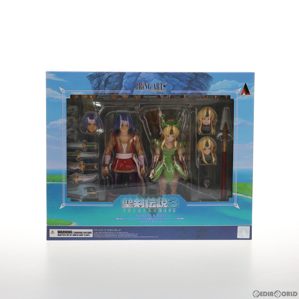 【中古即納】[FIG] BRING ARTS(ブリングアーツ) ホークアイ&リース 聖剣伝説3 TRIALS of MANA(トライアルズ オブ マナ) 完成品 可動フィギュア スクウェア・エニックス(20211204)