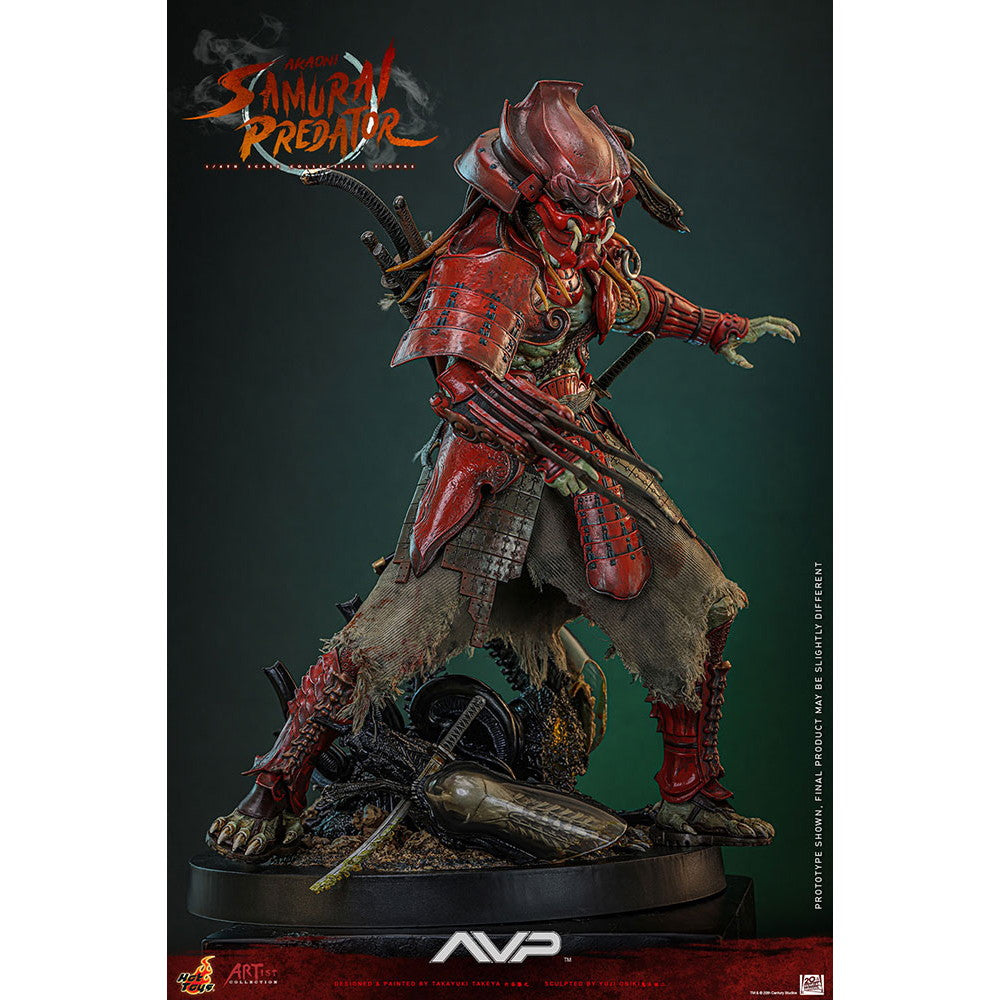 【中古即納】[FIG] アーティスト・コレクション 赤鬼サムライ・プレデター(竹谷隆之×鬼木祐二) エイリアンVS.プレデター 1/6 完成品 可動フィギュア(AC#06) ホットトイズ(20251031)