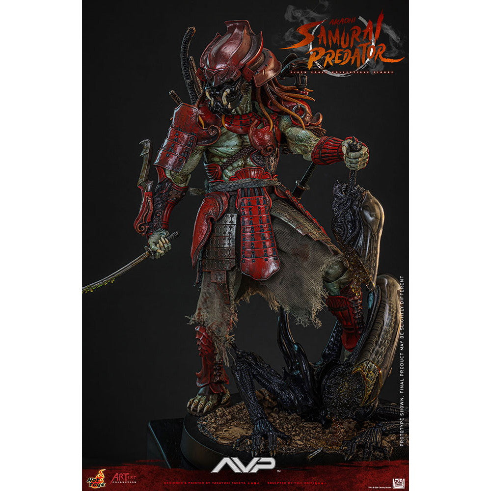 【中古即納】[FIG] アーティスト・コレクション 赤鬼サムライ・プレデター(竹谷隆之×鬼木祐二) エイリアンVS.プレデター 1/6 完成品 可動フィギュア(AC#06) ホットトイズ(20251031)