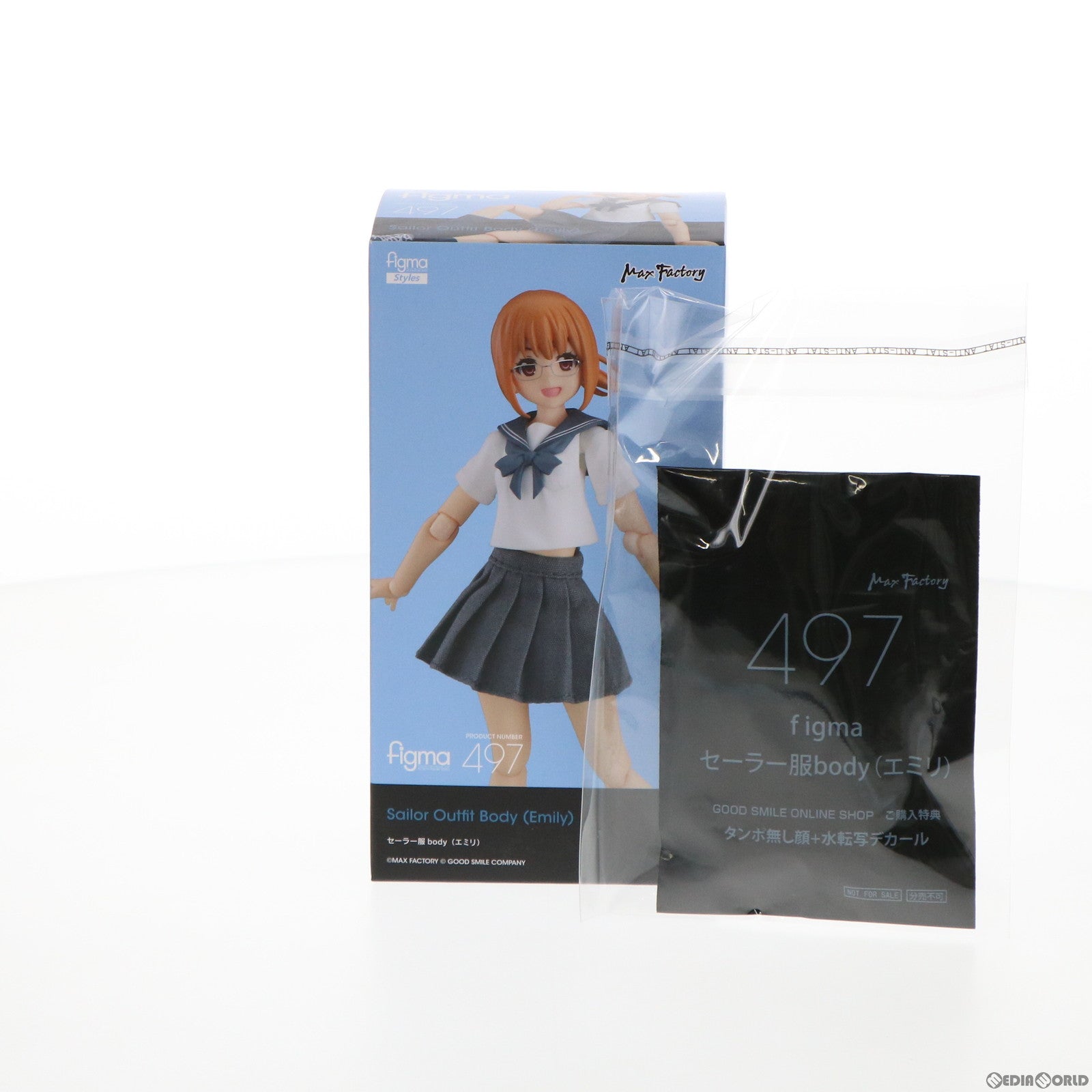 【中古即納】[FIG] GOODSMILE ONLINE SHOP限定特典付属 figma(フィグマ) 497 セーラー服body(エミリ) figma styles(フィグマ スタイルズ) 完成品 可動フィギュア(20220316)