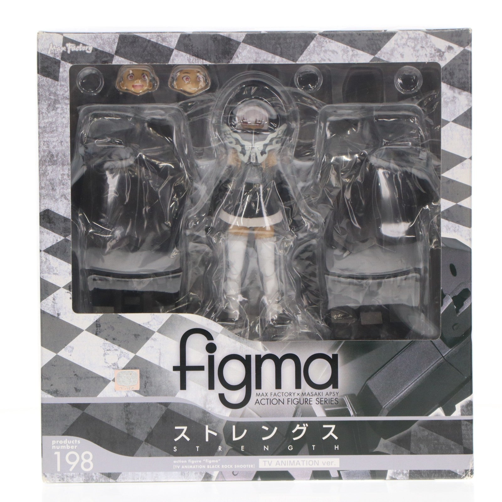 【中古即納】[FIG] figma(フィグマ) 198 ストレングス TV ANIMATION ver. ブラック★ロックシューター 完成品 可動フィギュア マックスファクトリー(20140315)