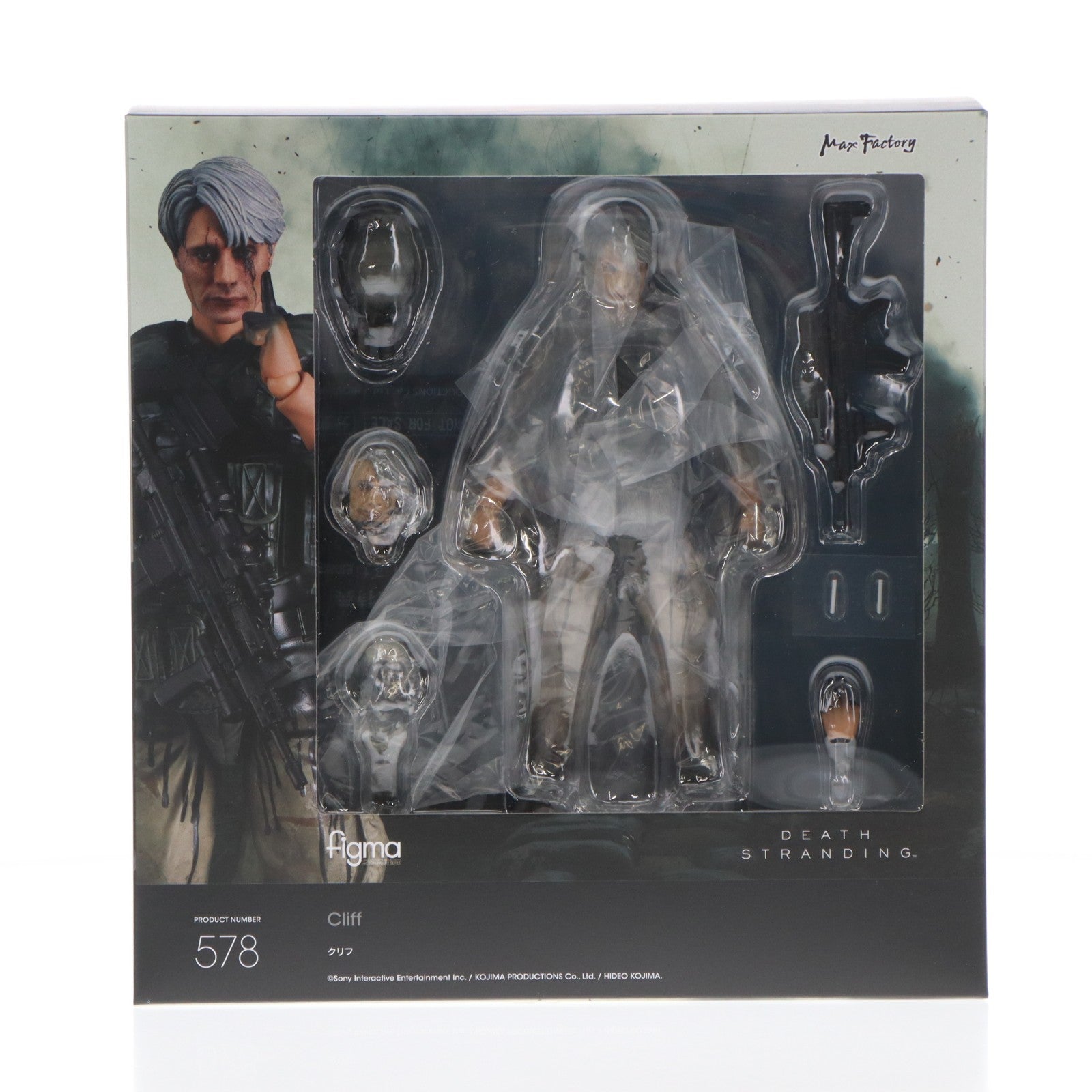 【中古即納】[FIG] GOODSMILE ONLINE SHOP購入特典付属 figma(フィグマ) 578 クリフ DEATH STRANDING(デス・ストランディング) 完成品 可動フィギュア マックスファクトリー(20230930)