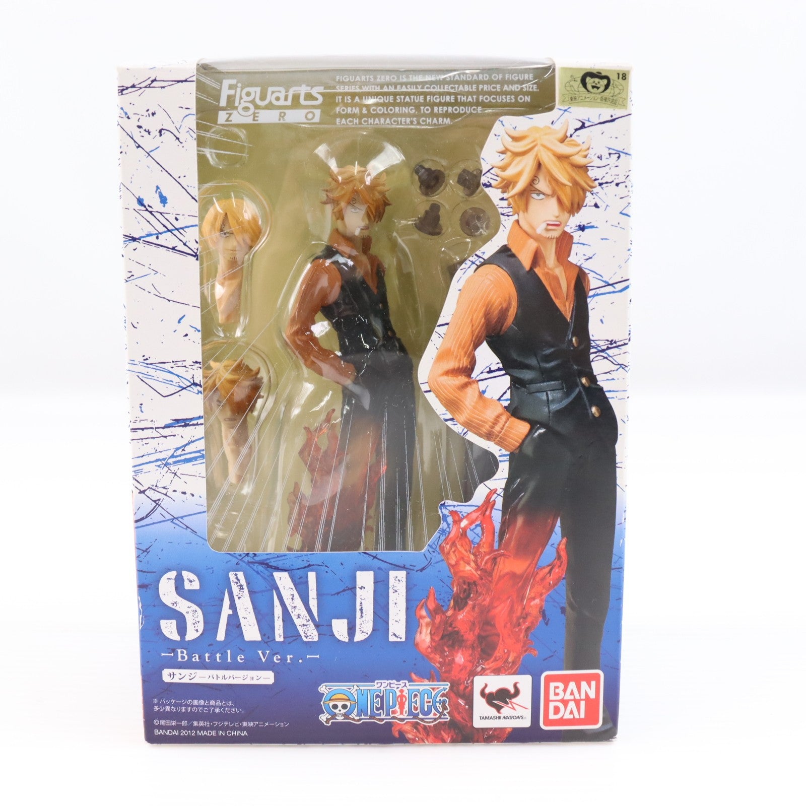 【中古即納】[FIG] フィギュアーツZERO サンジ -Battle Ver.- ONE PIECE(ワンピース) 完成品 フィギュア バンダイ(20121020)
