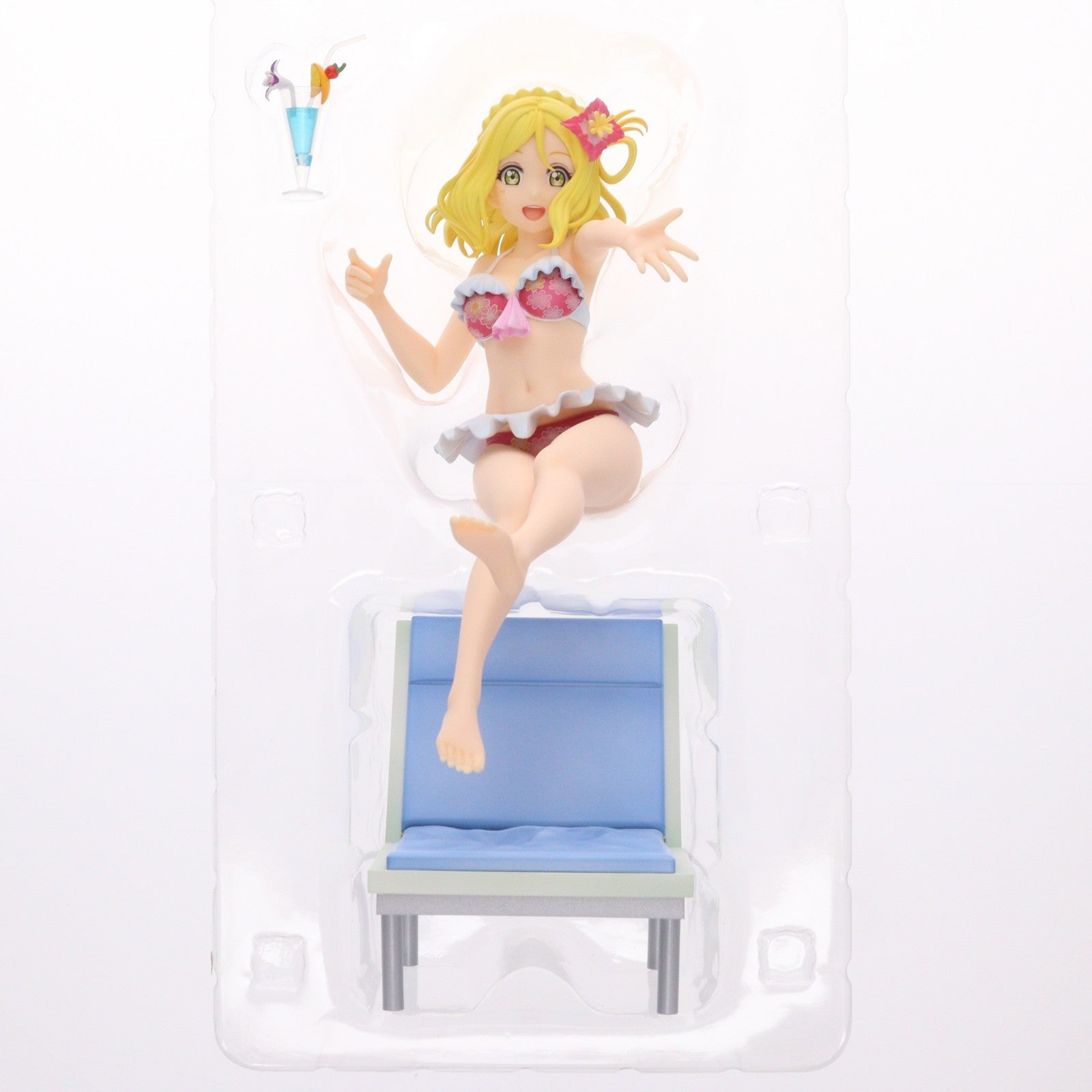 【中古即納】[FIG] バンダイビジュアルクラブ限定特典付属 小原鞠莉(おはらまり) Blu-rayジャケットVer. ラブライブ!サンシャイン!! 1/7 完成品 フィギュア(TU-1467) バンダイナムコアーツ(20200131)