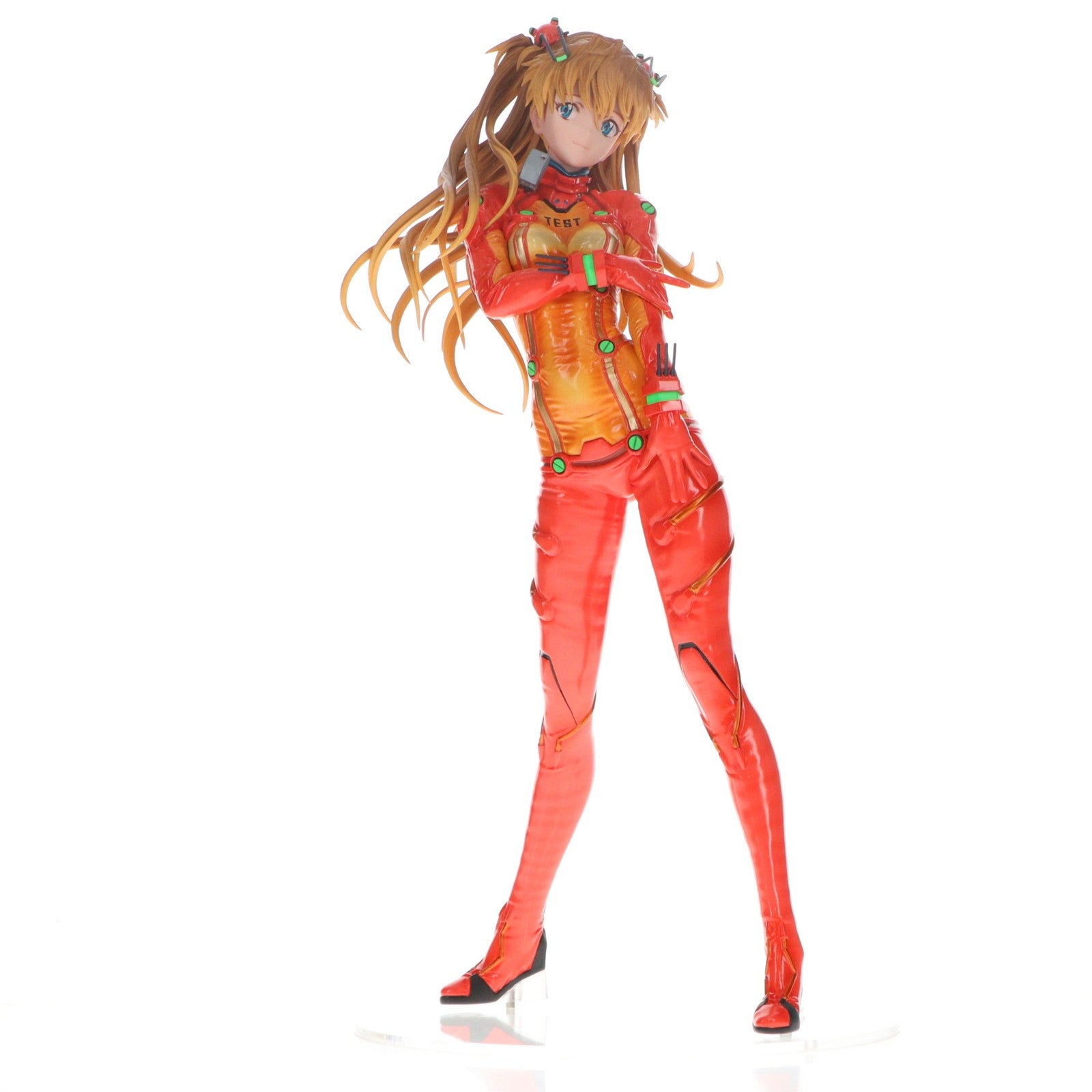 【中古即納】[FIG] 式波・アスカ・ラングレー テスト用プラグスーツ スマイルVer. ヱヴァンゲリヲン新劇場版:破 1/4 完成品 フィギュア(BF155) ベルファイン(20240229)