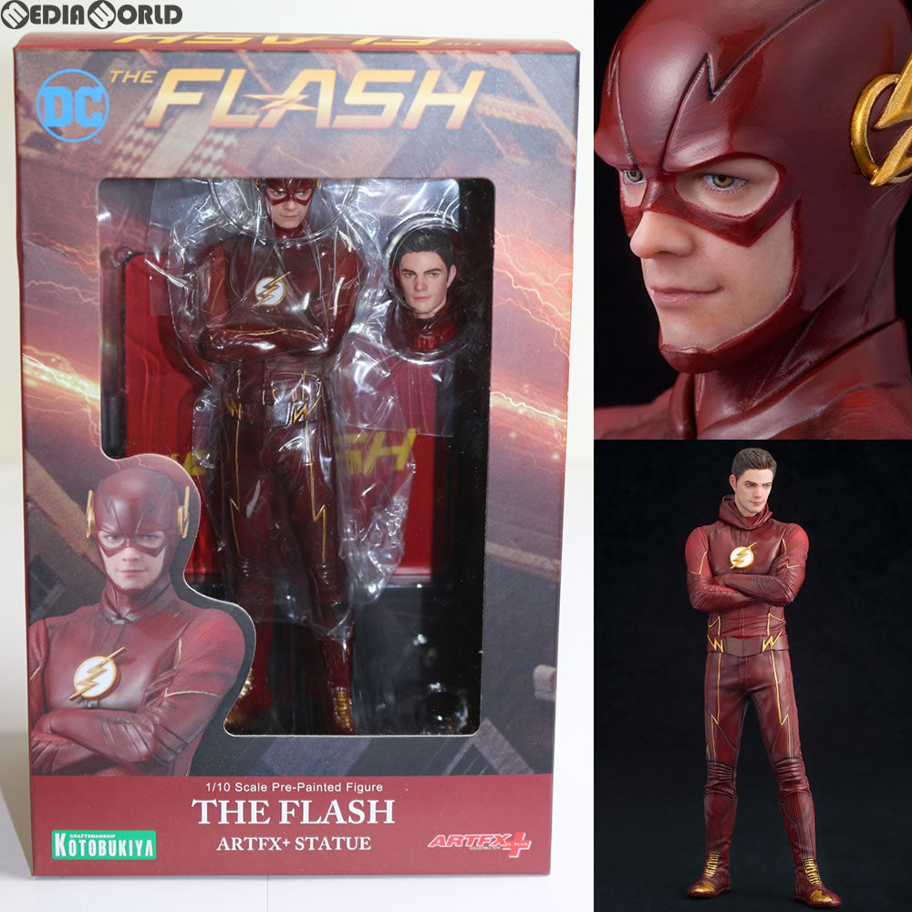 【中古即納】[FIG] ARTFX+ フラッシュ -THE FLASH- DC UNIVERSE(DCユニバース) 1/10 完成品 フィギュア(SV181) コトブキヤ(20170929)