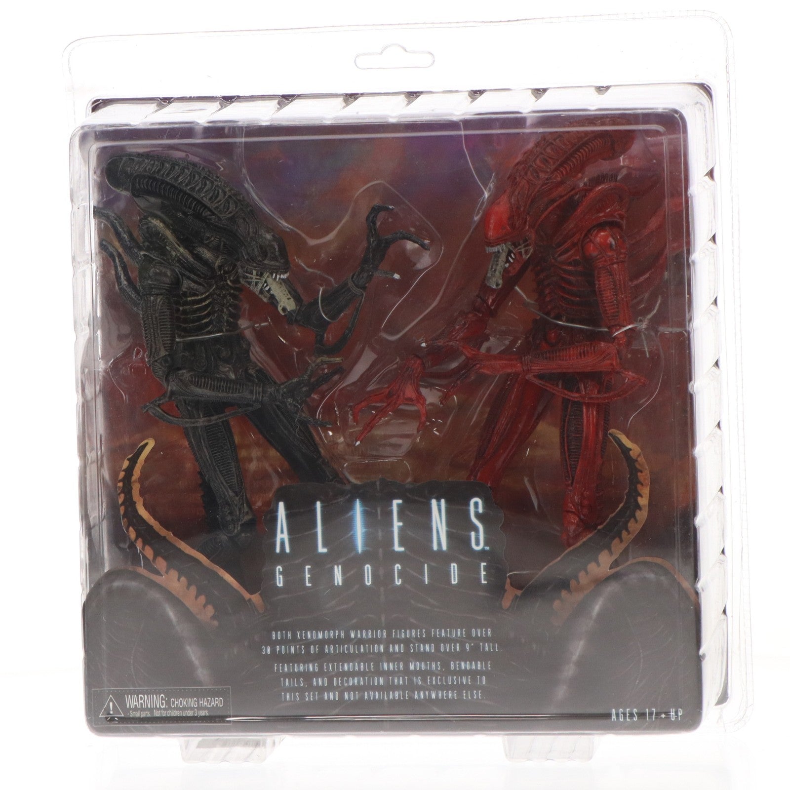 【中古即納】[FIG] ブラックゼノモーフ&クリムソンレッドゼノモーフ 2パック エイリアンズ: ジェノサイド 完成品 7インチアクションフィギュア ネカ(20130831)
