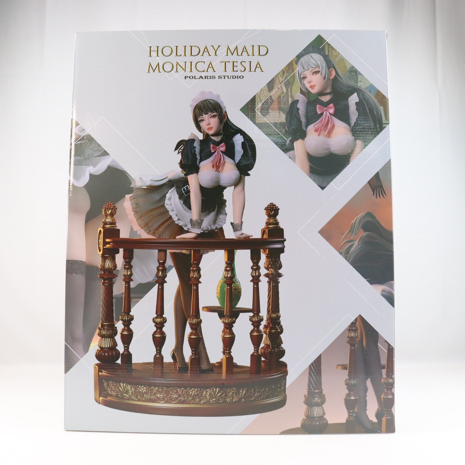 【中古即納】[FIG] ホリデーメイド モニカ・テシア(台座 大理石) 1/4 完成品 フィギュア 回天堂(20220930)