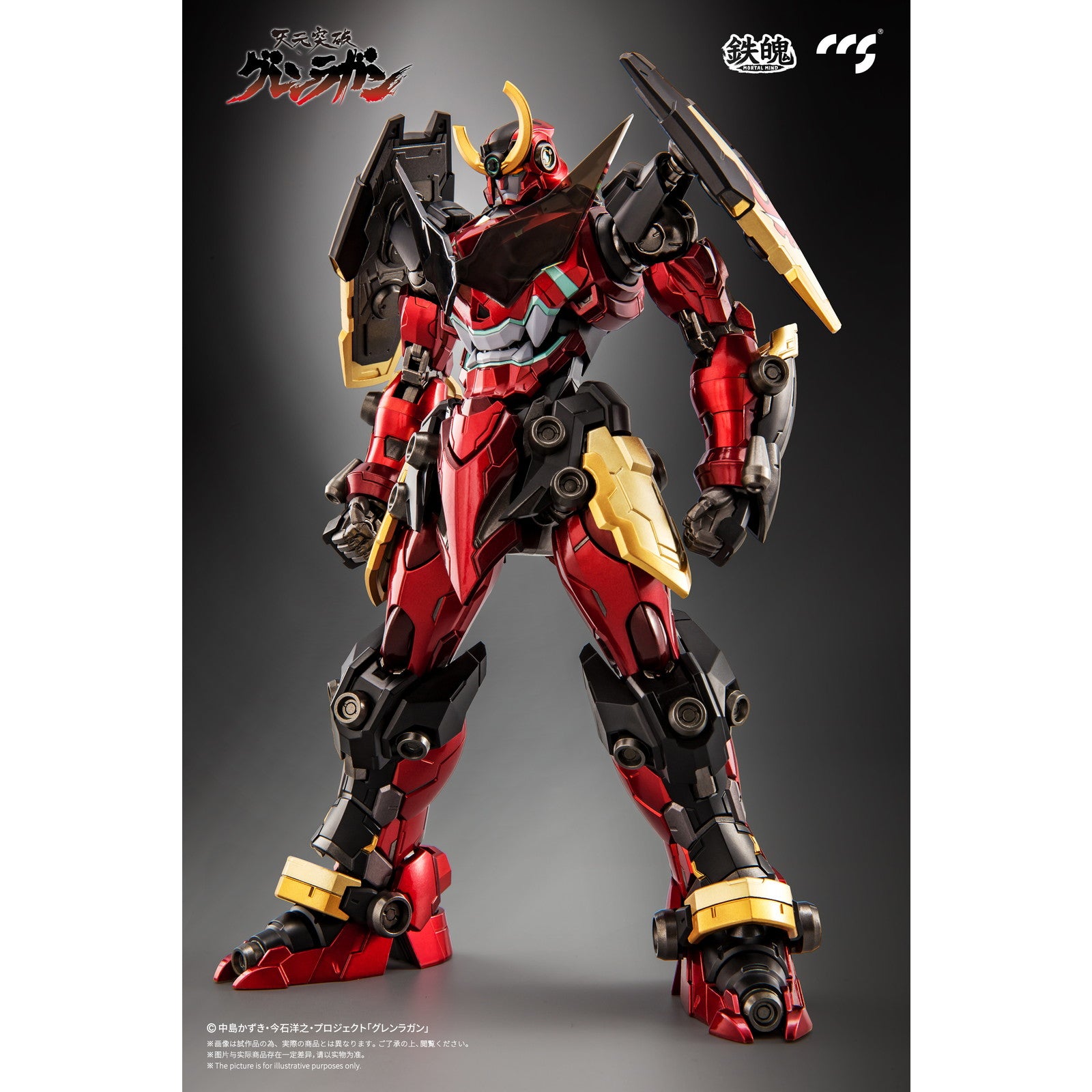 【中古即納】[FIG] (再販) マイルストン流通限定 鉄魄(MORTAL MIND)シリーズ グレンラガン 天元突破グレンラガン 完成品 合金可動フィギュア CCSTOYS(20250630)