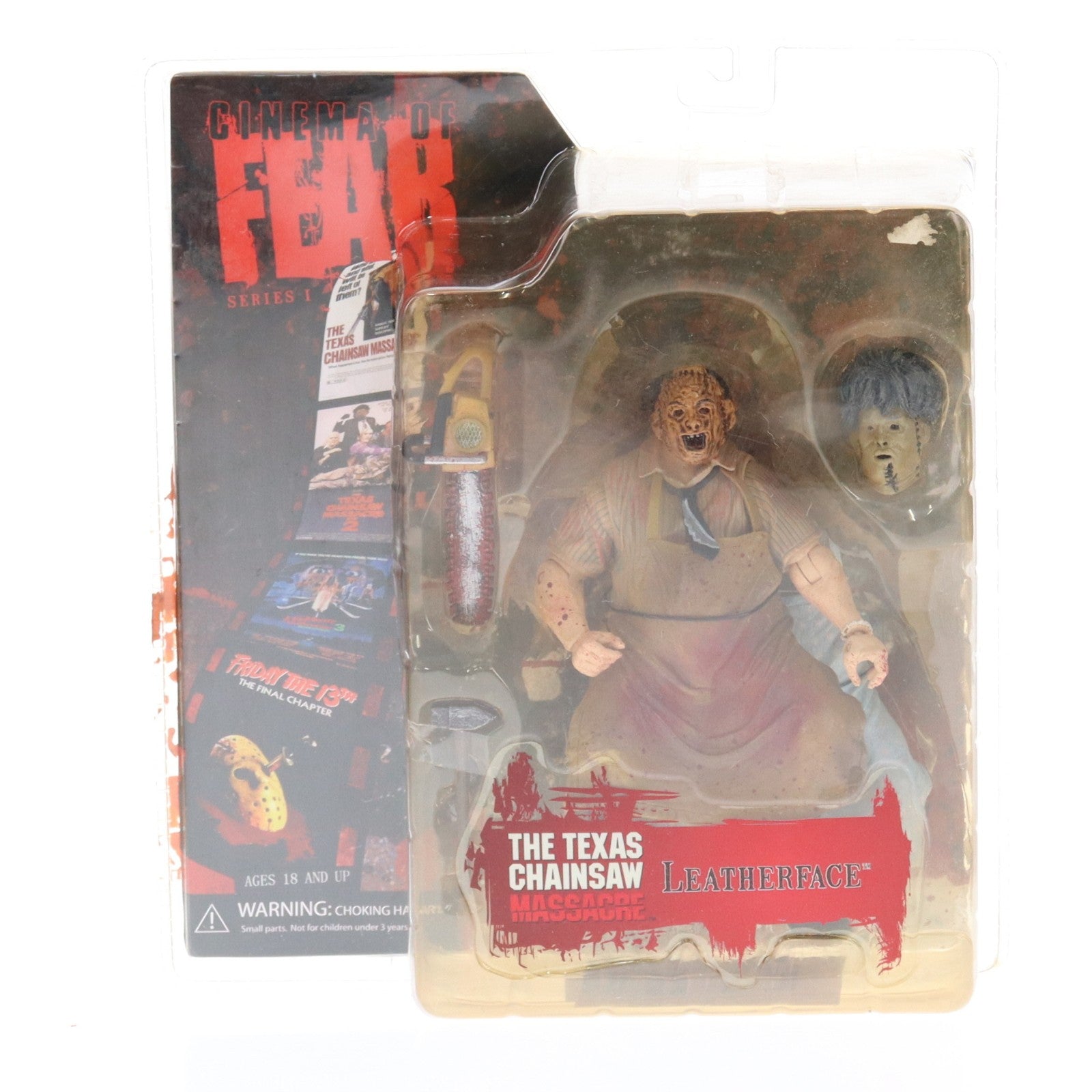 【中古即納】[FIG] CINEMA OF FEAR シリーズ1 LEATHERFACE(レザーフェイス) 悪魔のいけにえ 完成品 アクションフィギュア メズコトイズ(20070930)