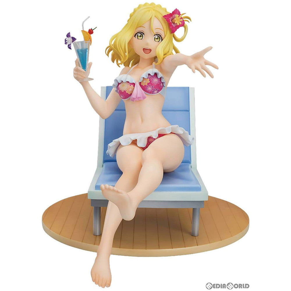 【中古即納】[FIG] 小原鞠莉(おはらまり) Blu-rayジャケットVer. ラブライブ!サンシャイン!! 1/7 完成品 フィギュア 一部オンラインショップ限定 With Fans!(ウィズファンズ)(20200131)