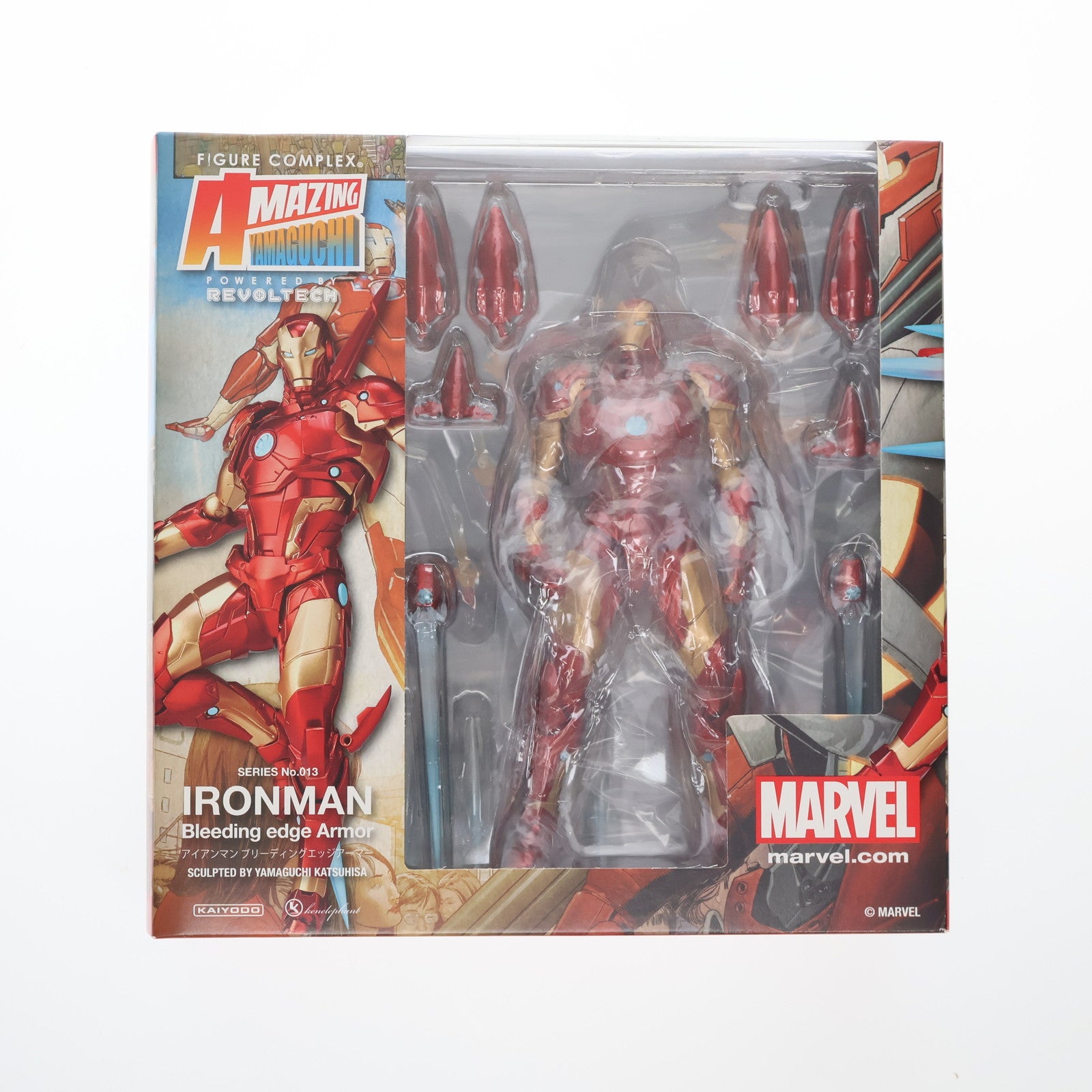 【中古即納】[FIG] フィギュアコンプレックス アメイジングヤマグチ No.013 アイアンマン ブリーディングエッジアーマー アベンジャーズ 完成品 可動フィギュア 海洋堂/ケンエレファント(20190916)