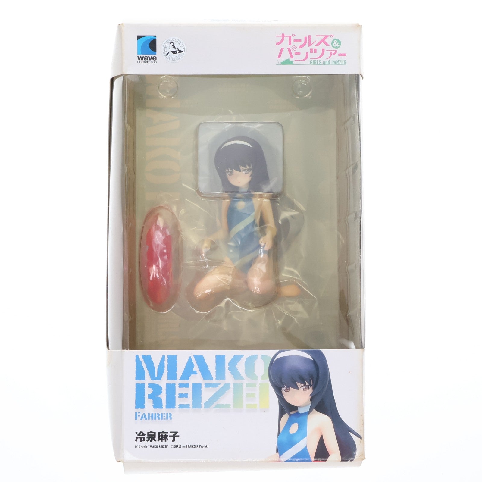 【中古即納】[FIG] BEACH QUEENS(ビーチクイーンズ) 冷泉麻子(れいぜいまこ) ガールズ&パンツァー 1/10 完成品 フィギュア(NF-413) ウェーブ(WAVE)(20140731)