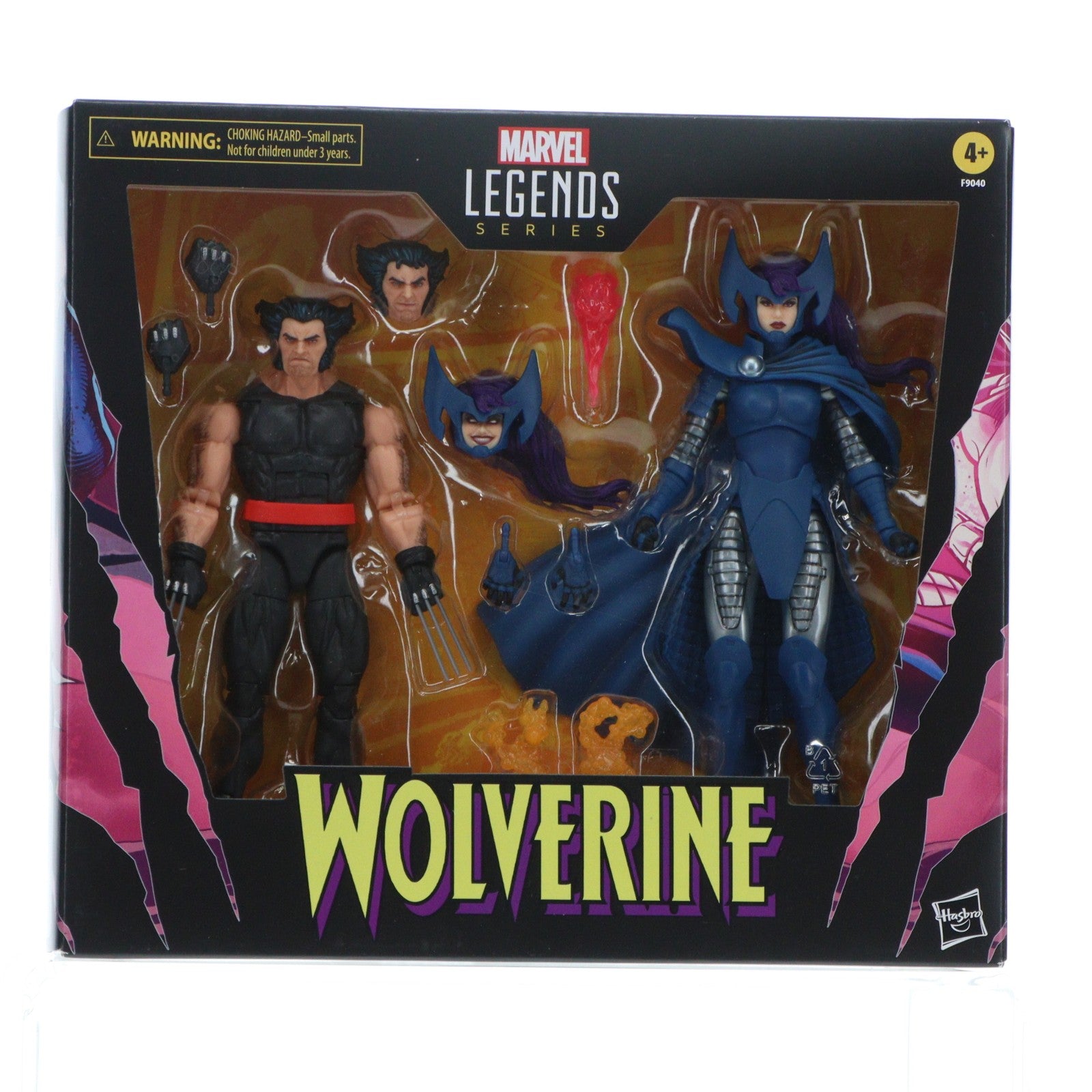 【中古即納】[FIG] マーベル・レジェンド ウルヴァリン50周年シリーズ ウルヴァリン&サイロック[コミック] 完成品 6インチ・アクションフィギュア ハズブロ(20240930)