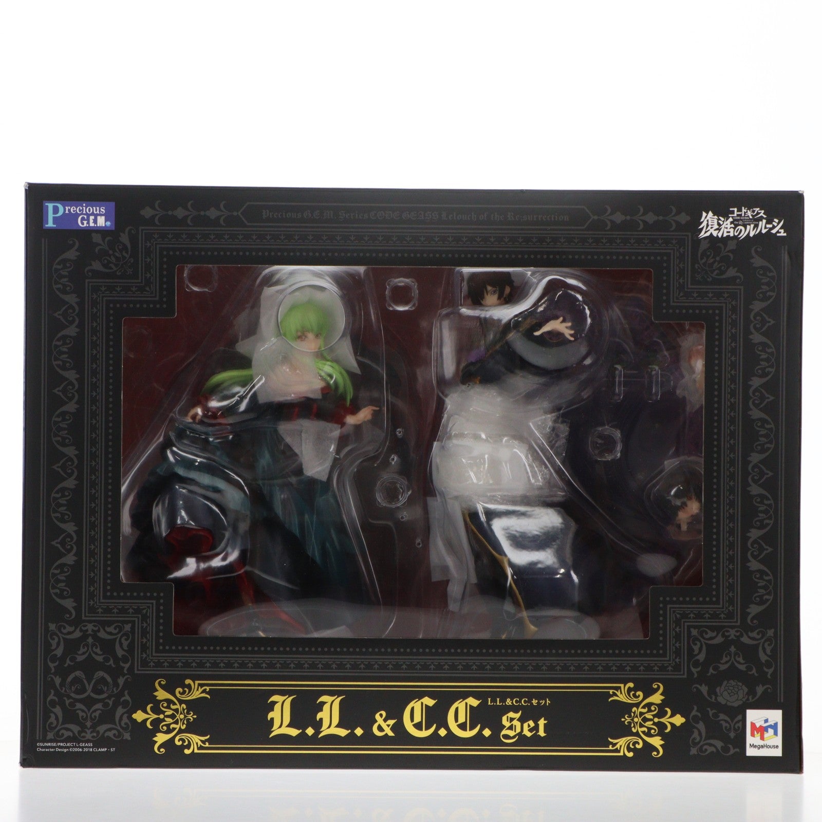 【中古即納】[FIG] 特典設定資料紙2枚付属 Precious G.E.M.シリーズ L.L.&C.C.セット(エルツー&シーツーセット) コードギアス 復活のルルーシュ 完成品 フィギュア 一部店舗&オンラインショップ限定 メガハウス(20200731)
