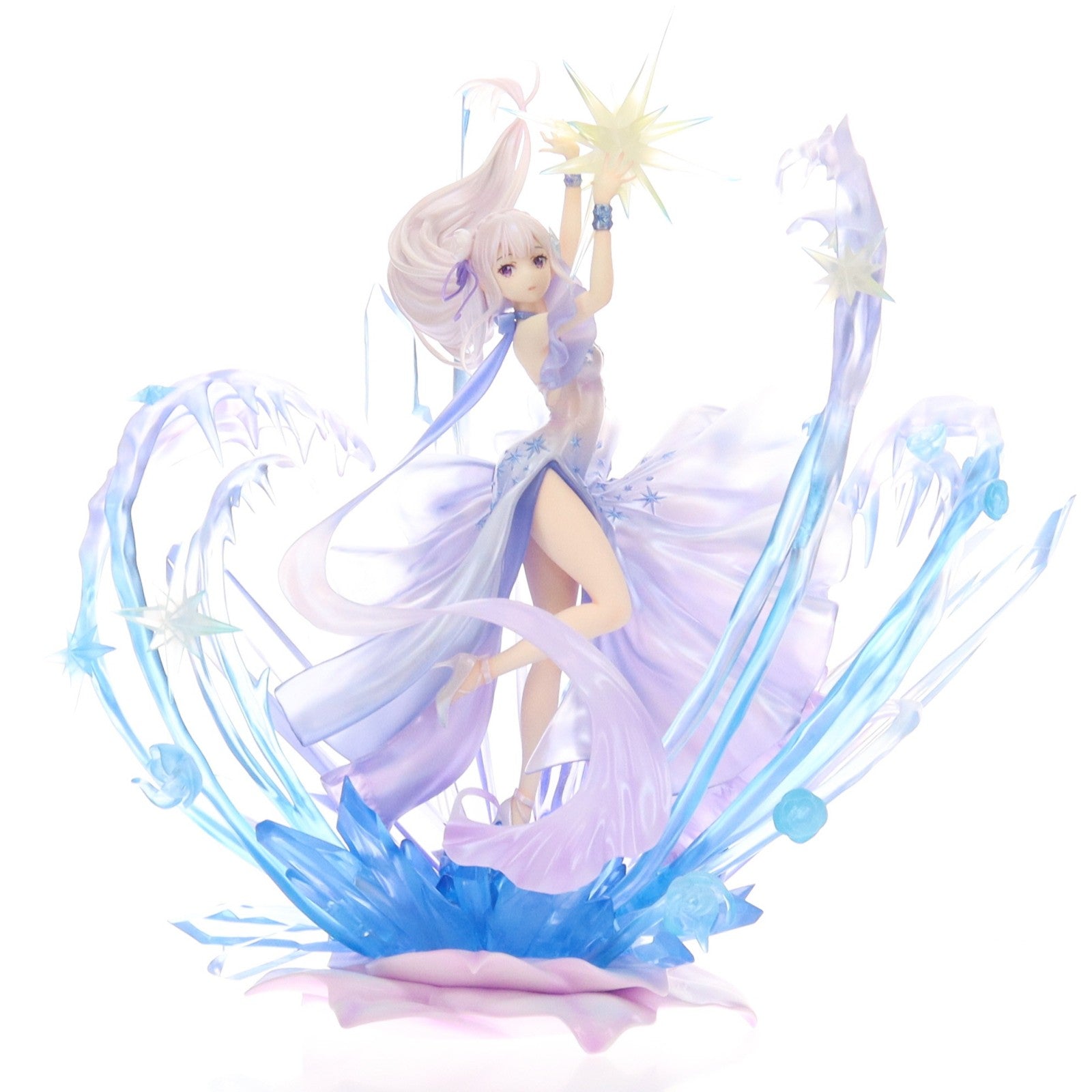 【中古即納】[FIG] エミリア -Crystal Dress Ver- SHIBUYA SCRAMBLE FIGURE Re:ゼロから始める異世界生活 1/7 完成品 フィギュア アベマショッピング&eStream Store限定 eStream/アルファサテライト(20200930)
