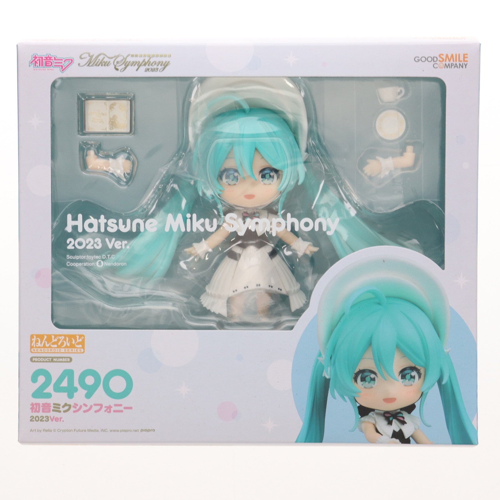 【中古即納】[FIG] グッドスマイルカンパニー公式ショップ限定 ねんどろいど 2490 初音ミクシンフォニー 2023Ver. キャラクター・ボーカル・シリーズ01 初音ミク 完成品 可動フィギュア グッドスマイルカンパニー(20241130)