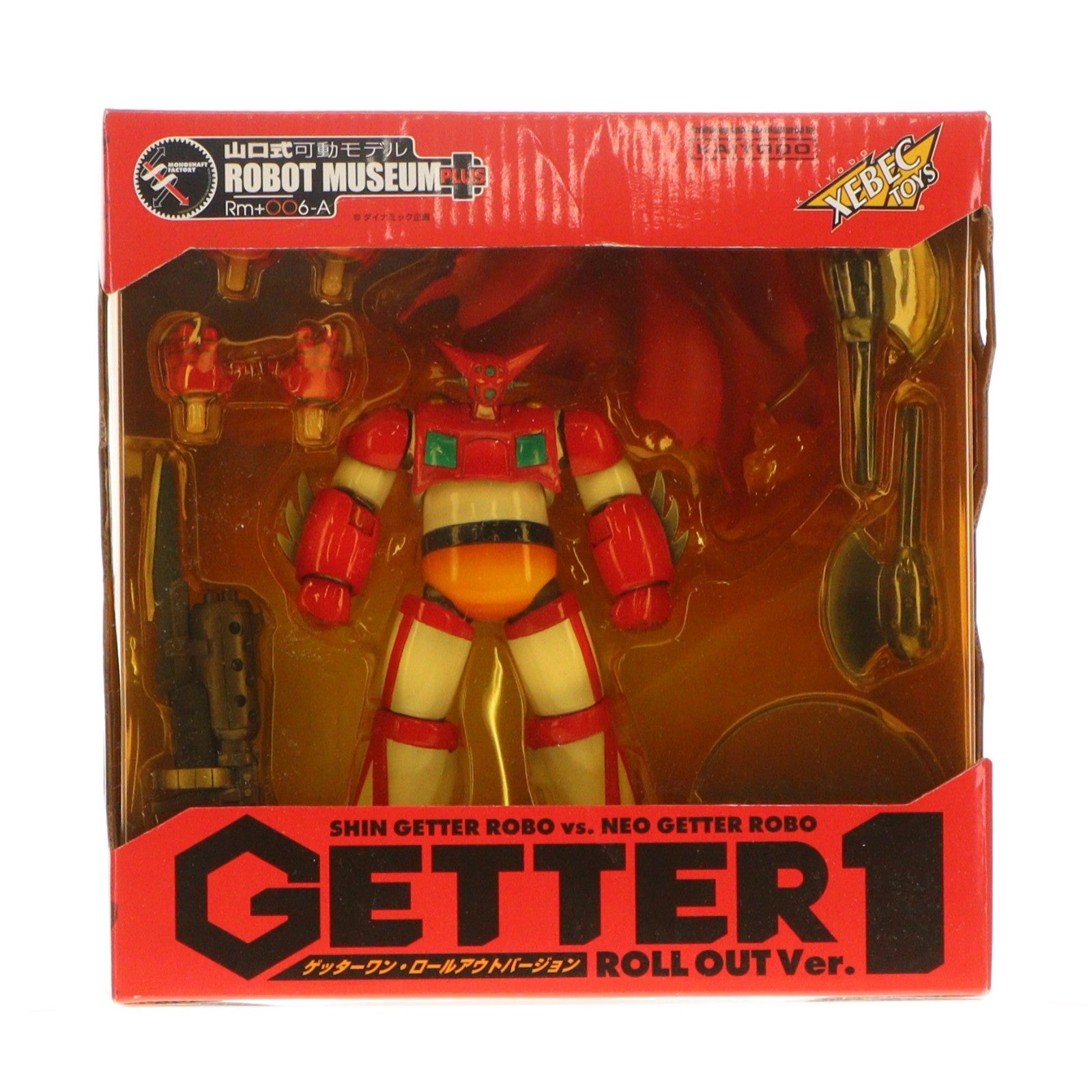 【中古即納】[FIG] 山口式可動モデル ROBOT MUSEUM PLUS Rm+006-A ゲッターワン ロールアウトバージョン 真ゲッターロボVSネオゲッターロボ 完成品 可動フィギュア 海洋堂(20021125)