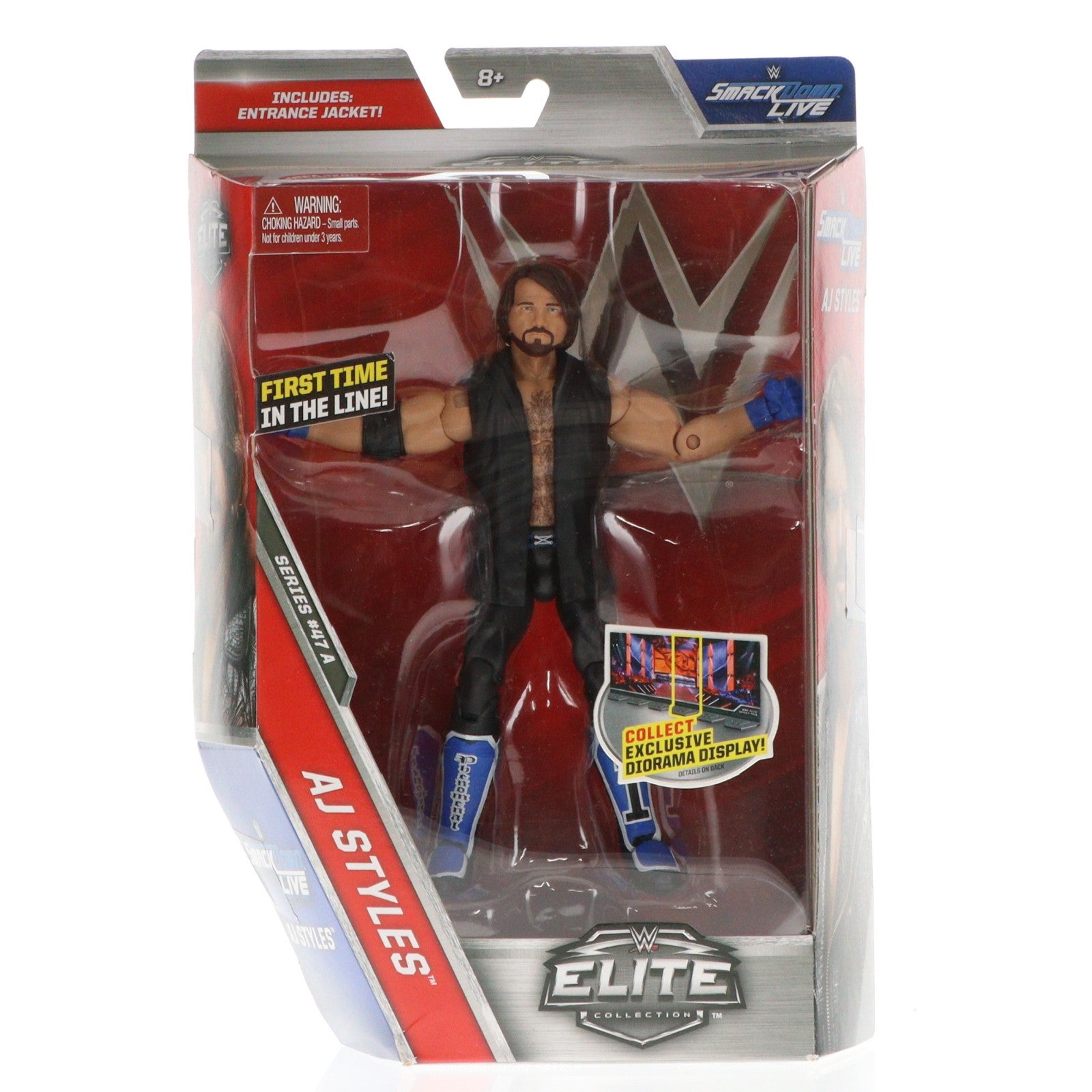 【中古即納】[FIG] AJスタイルズ WWE(ワールド・レスリング・エンターテイメント) エリートコレクション シリーズ 47 A スマックダウンライブ 完成品 アクションフィギュア マテル(20161231)