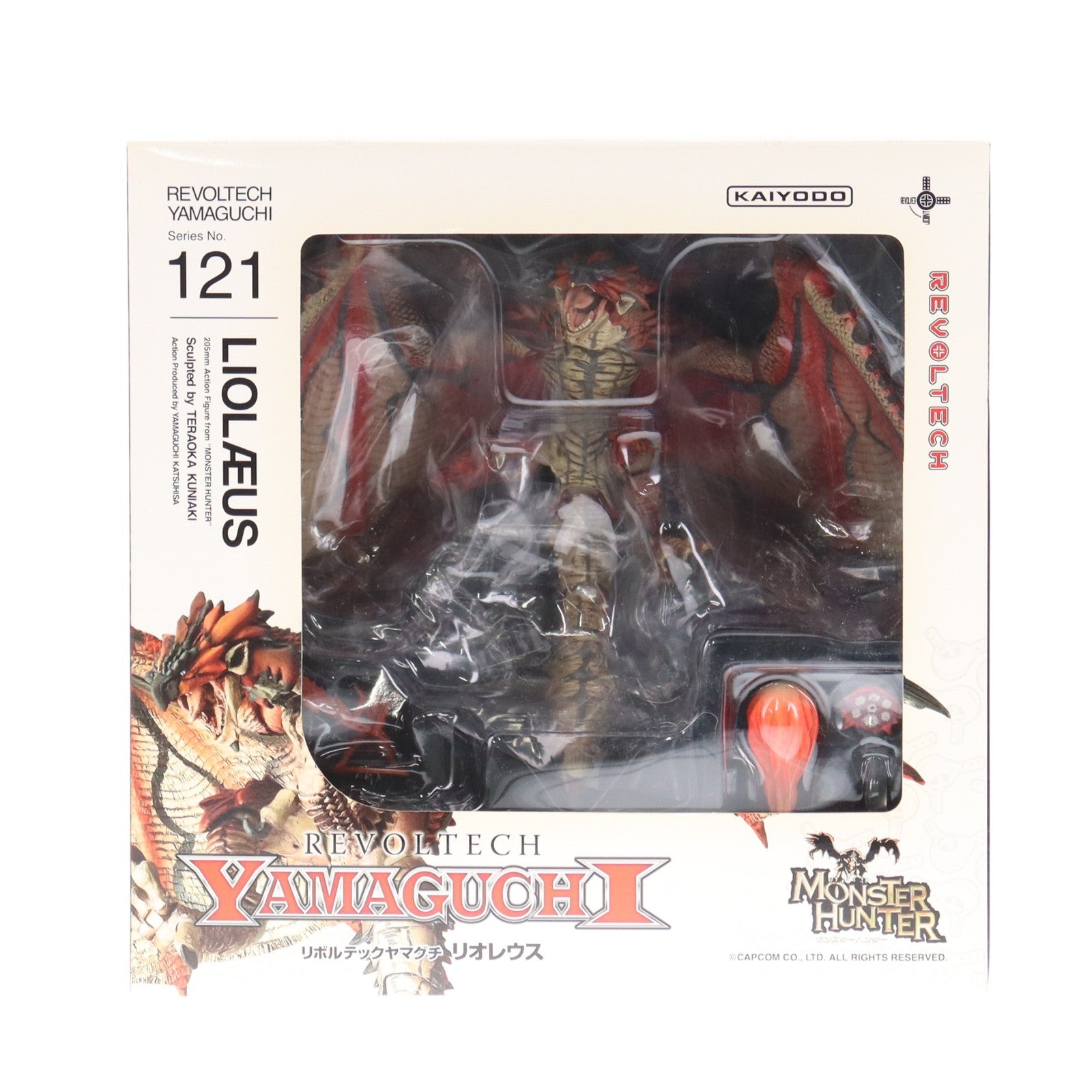 【中古即納】[FIG] リボルテックヤマグチ No.121 リオレウス モンスターハンター 完成品 可動フィギュア 海洋堂(20120715)