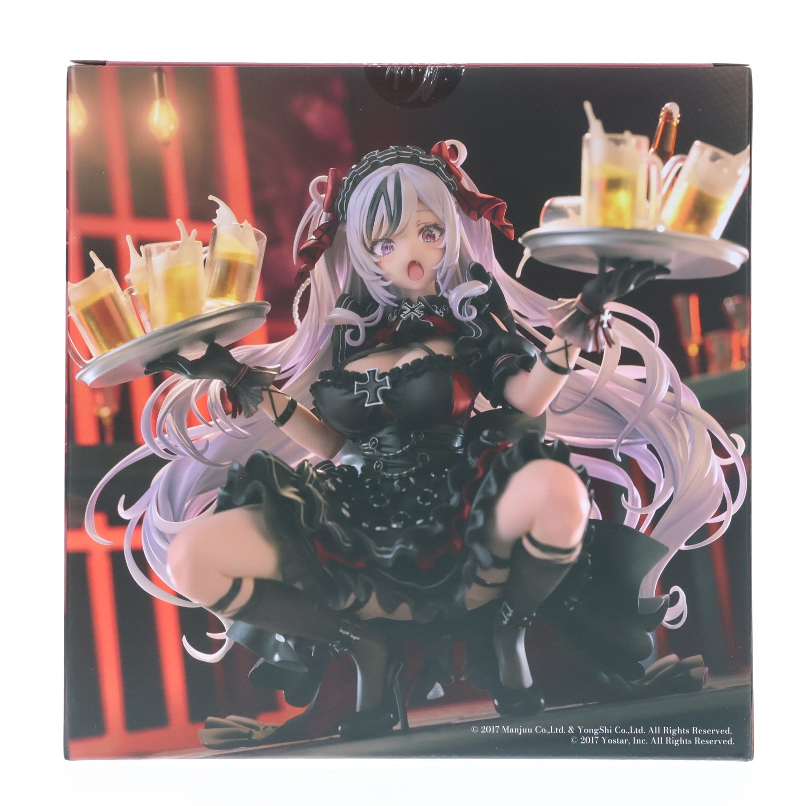 【中古即納】[FIG] ポスター無しフェイスパーツ付属 エルベ 見せ場訪れず～ あみあみ限定版 アズールレーン 1/7 完成品 フィギュア GOLDENHEAD+(ゴールデンヘッドプラス)(20250731)