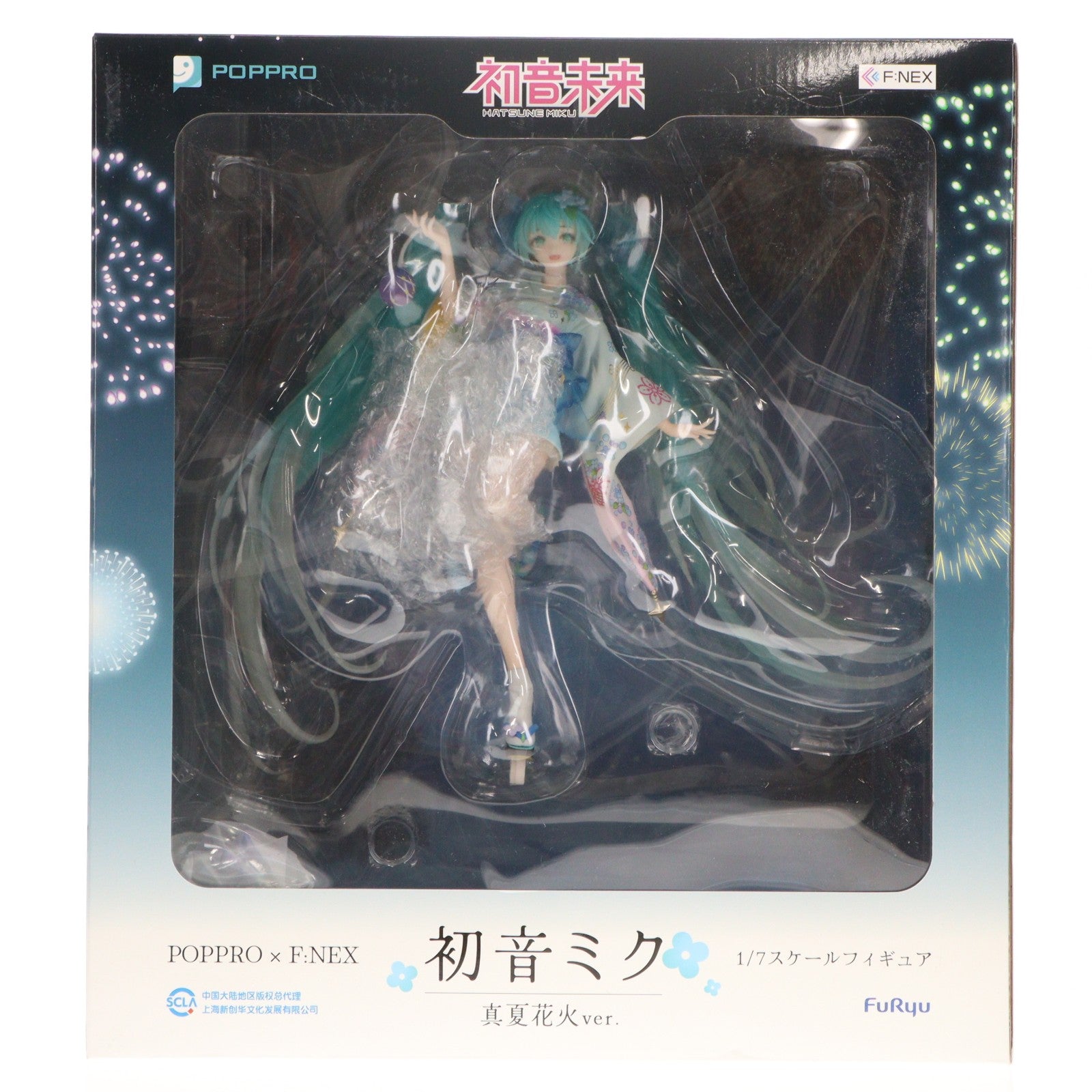 【中古即納】[FIG] 予約特典付属 F:NEX限定 初音ミク 真夏花火Ver. キャラクター・ボーカル・シリーズ 01 初音ミク 1/7 完成品 フィギュア(AMU-FNX868) フリュー(20240331)