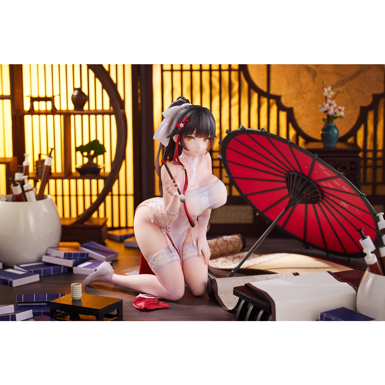 【中古即納】[FIG] 高雄(たかお) ～春の習い ver.～ アズールレーン 1/4 完成品 フィギュア(AX-0299) アルファマックス(20250831)