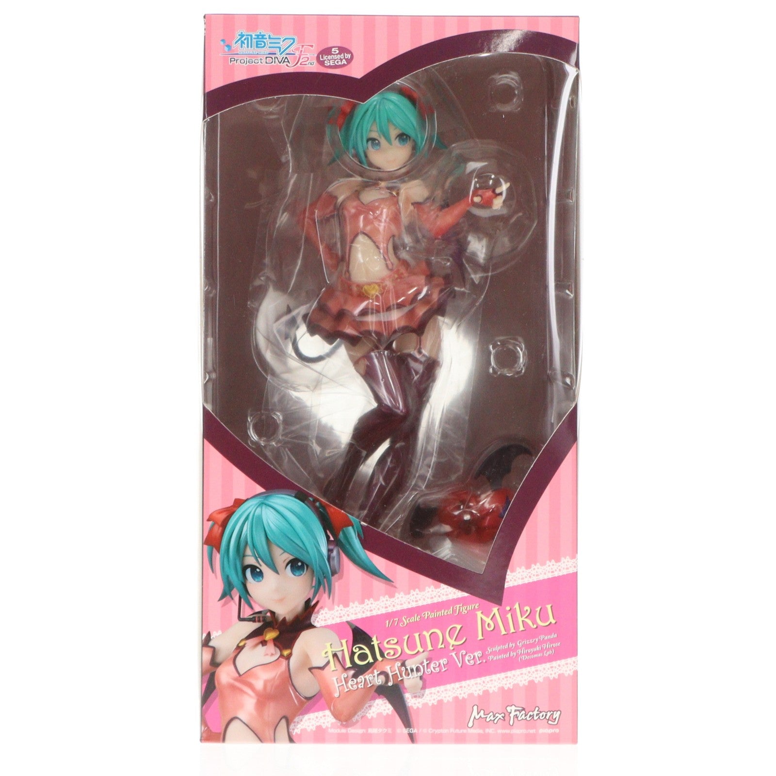 【中古即納】[FIG] 初音ミク ハートハンターVer. 初音ミク -Project DIVA- F 2ｎｄ 1/7 完成品 フィギュア マックスファクトリー(20180401)