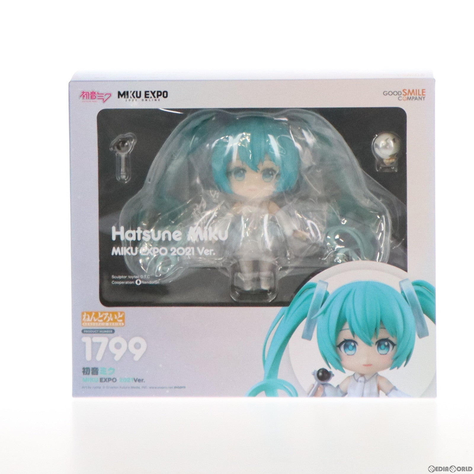 【中古即納】[FIG] GOODSMILE ONLINE SHOP限定 ねんどろいど 1799 初音ミク MIKU EXPO 2021Ver. キャラクター・ボーカル・シリーズ 01 初音ミク 完成品 可動フィギュア グッドスマイルカンパニー(20220930)