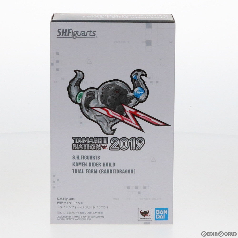【中古即納】[FIG] S.H.Figuarts(フィギュアーツ) 仮面ライダービルド トライアルフォーム(ラビットドラゴン) 完成品 可動フィギュア 魂ネイション2019&魂ウェブ商店限定 バンダイスピリッツ(20191025)