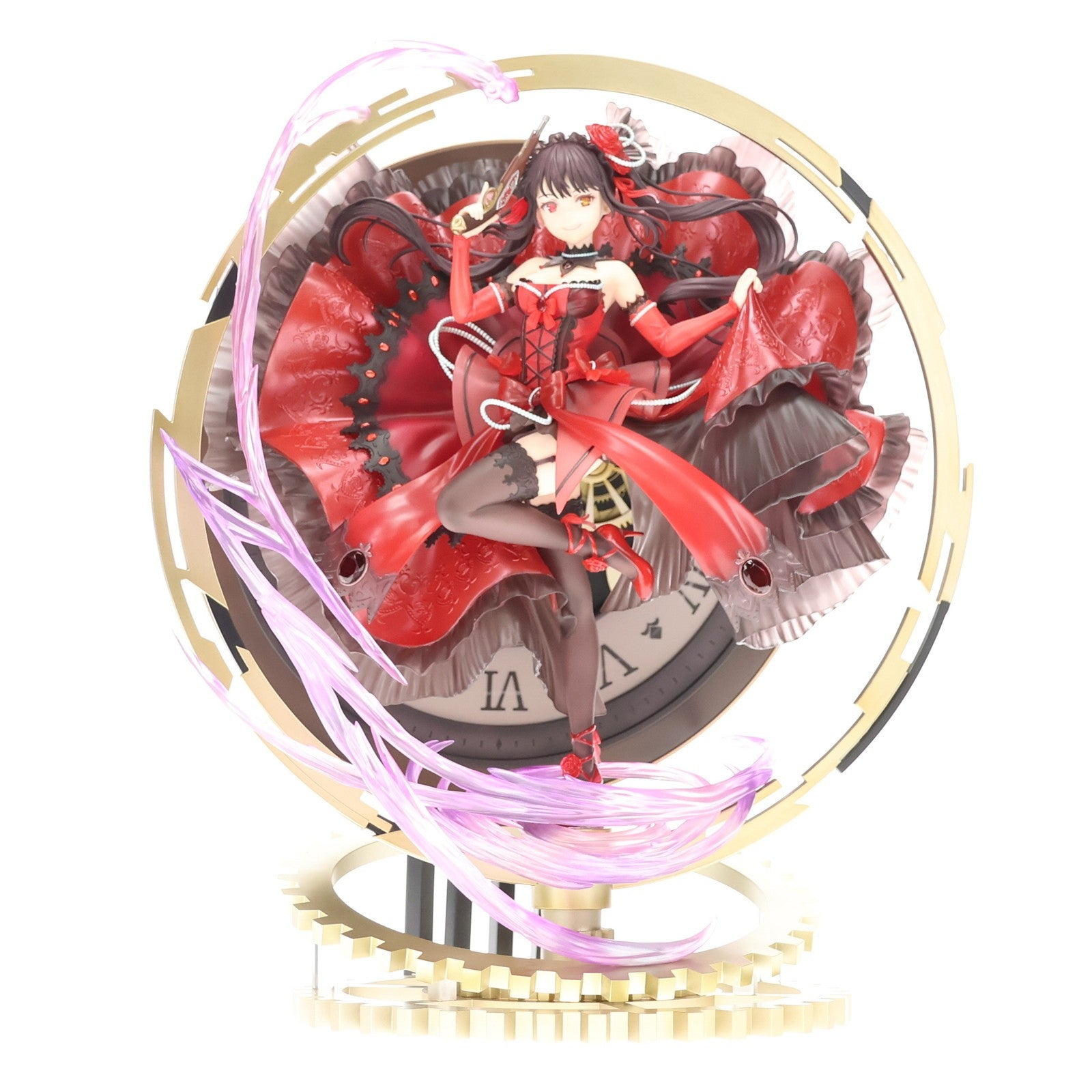【中古即納】[FIG] 公式通販&Amazon限定特典 SHIBUYA SCRAMBLE FIGURE 時崎狂三(ときさくくるみ) - Pigeon Blood Ruby Dress Ver. - デート・ア・バレット 1/7 完成品 フィギュア eStream/アルファサテライト(20211130)